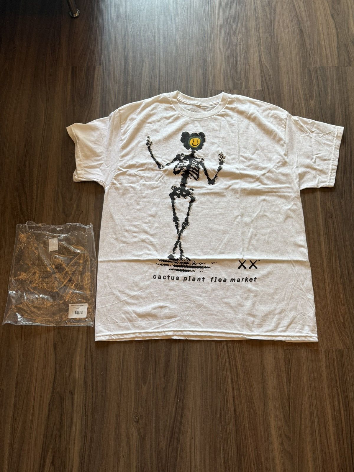 Cactus Plant Flea Market × Kaws KAWS x Cactus Plant Flea Market Skeleton Tee White Size XL Size US XL / EU 56 / 4 - 1 Thumbnail