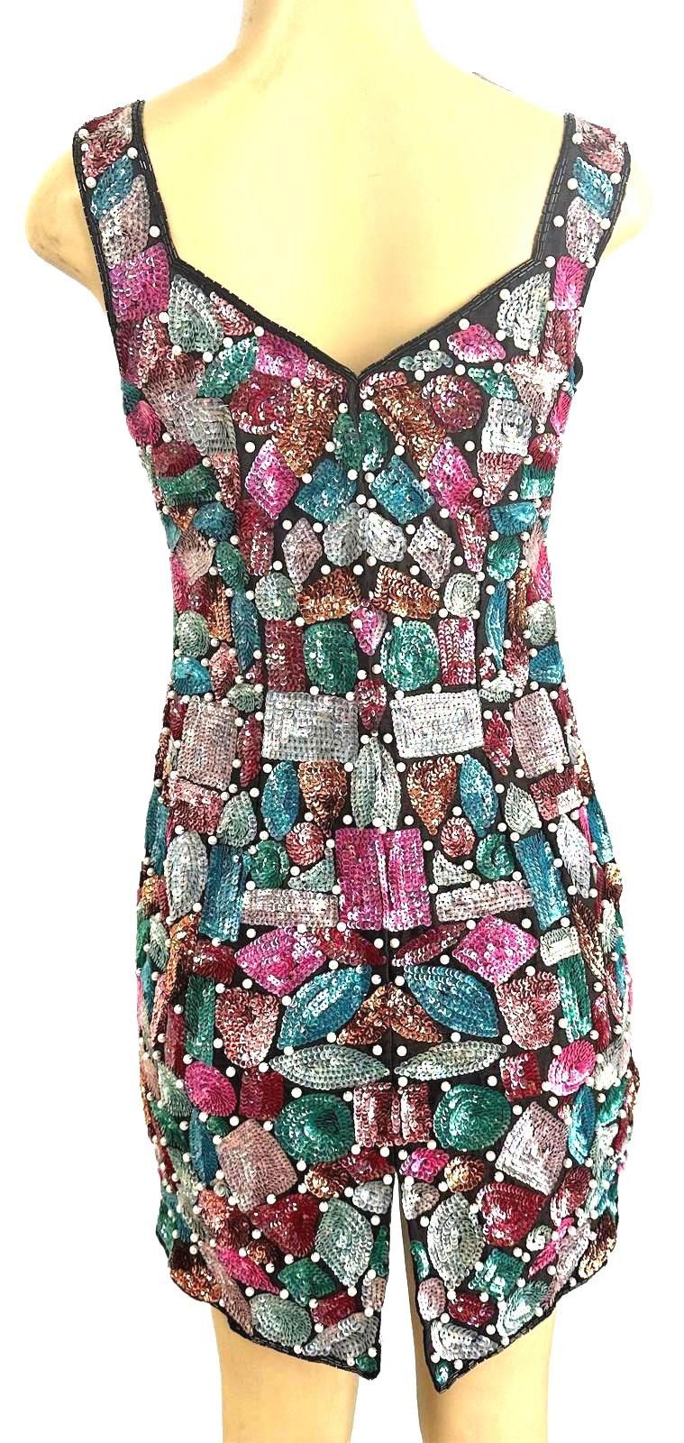 Other Sequin Cocktail Dress Multi Color size 6 Size M / US 6-8 / IT 42-44 - 2 Thumbnail