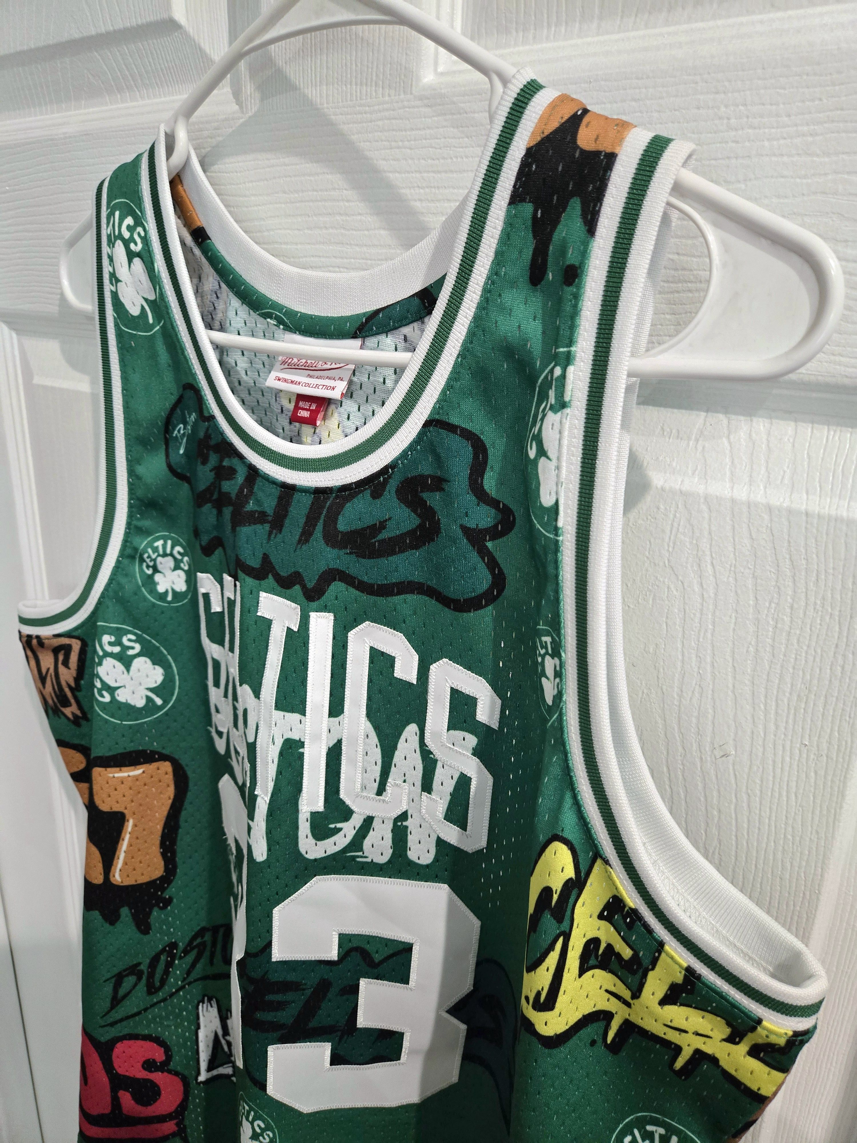 Mitchell & Ness × NBA NBA Larry Bird Boston Celtics Slap Sticker Swingman Jersey Size US L / EU 52-54 / 3 - 4 Thumbnail