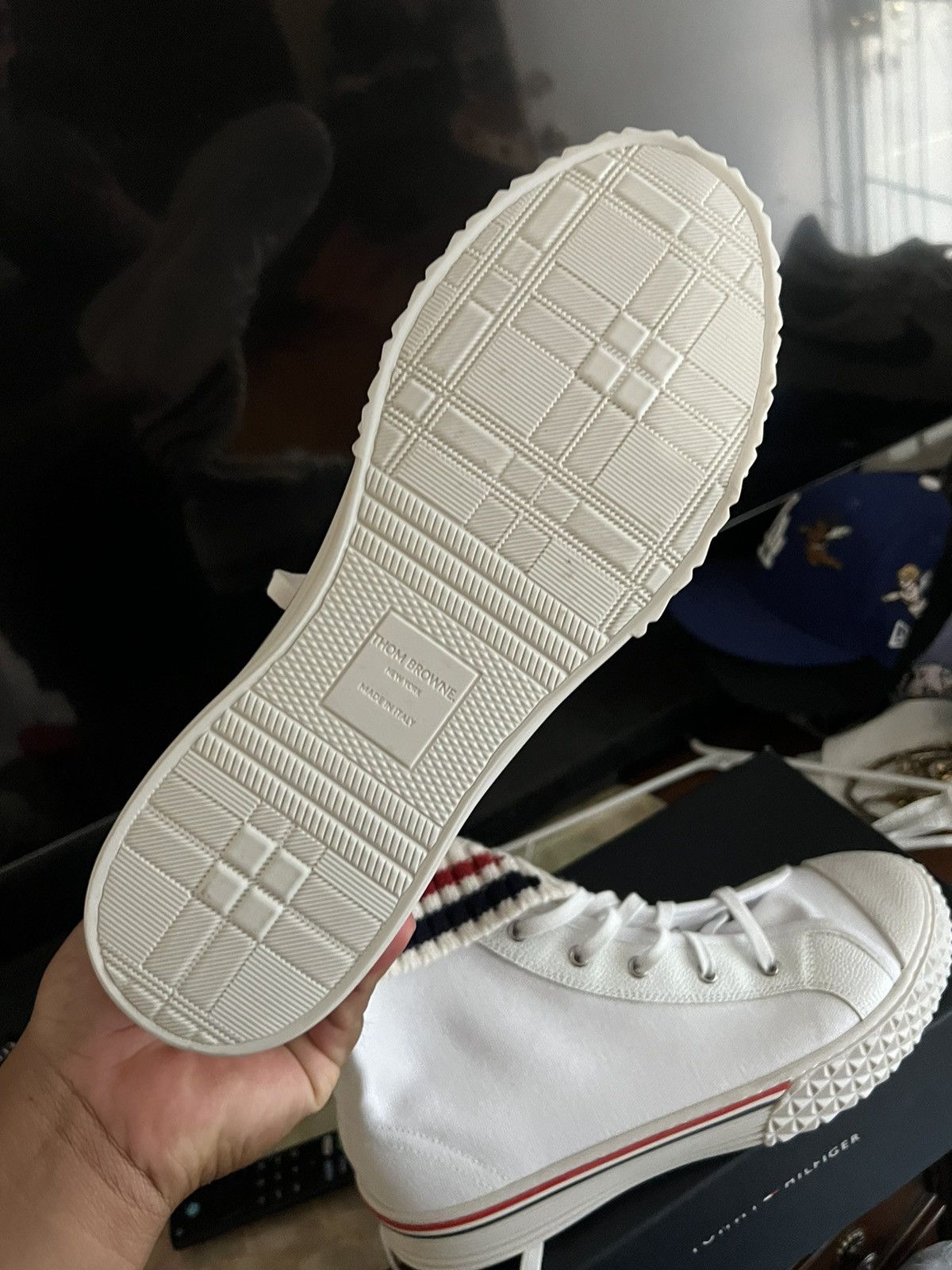 Thom Browne Thom Browne Canvas tartan collegiate high top Size US 10.5 / EU 43-44 - 8 Thumbnail