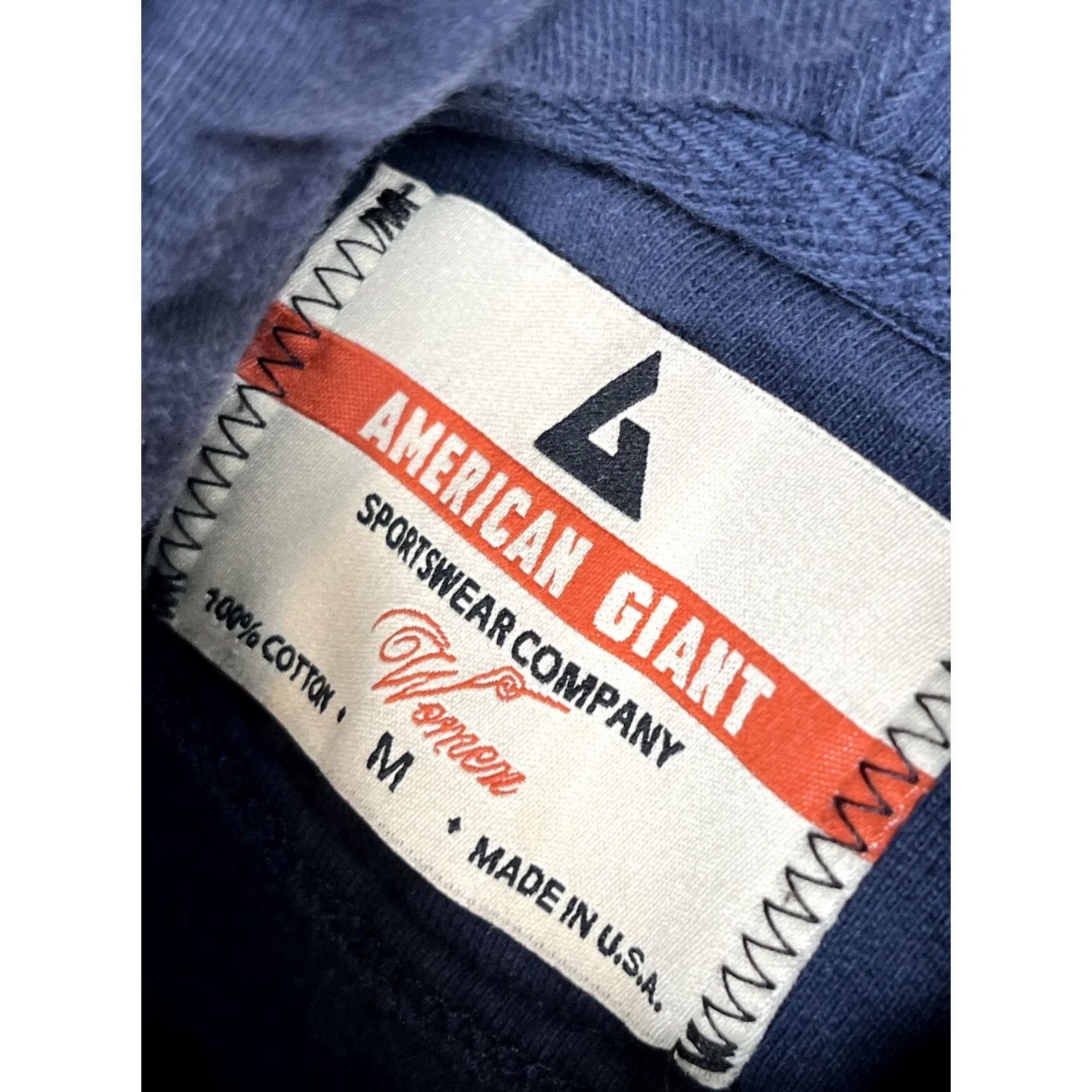 Vintage American Giant Full Zip Hoodie Jacket Women M Navy Blue Heavyweight Size M / US 6-8 / IT 42-44 - 4 Thumbnail
