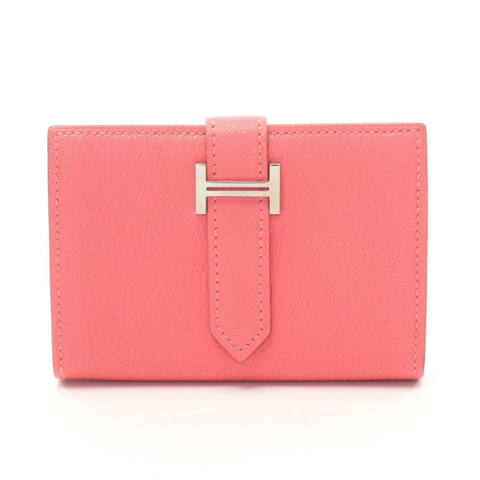 Hermes Hermes Hermes Bearn Mini Chevre Card Case Leather Card Case Stamp X (2016) DUTY FREE for USA Size ONE SIZE - 1 Thumbnail