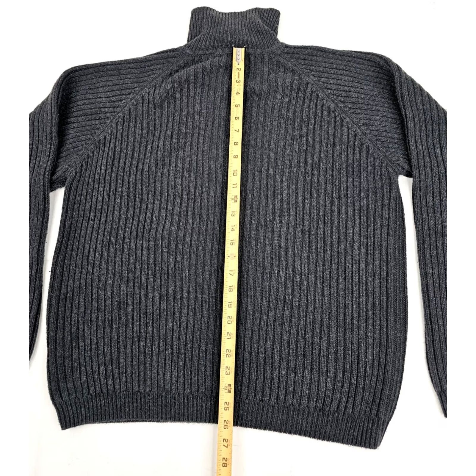 Vintage VINTAGE St. Johns Bay Sweater Men XL Tall Charcoal Gray Ribbed Knit Fisherman Size US XL / EU 56 / 4 - 7 Thumbnail