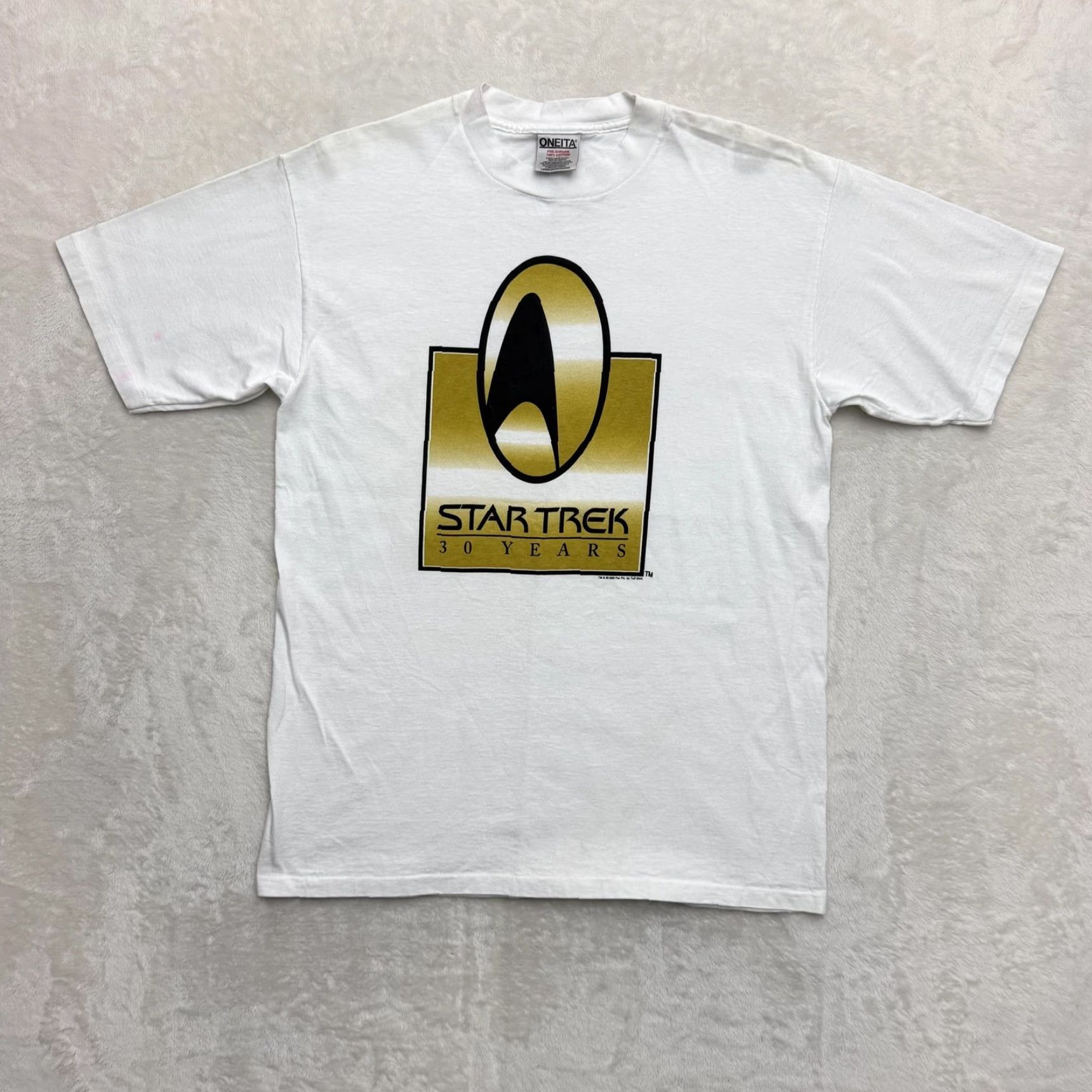 Vintage VINTAGE Oneita Star Trek Shirt Mens Large White 30 Years 1996 Graphic Tee Size US L / EU 52-54 / 3 - 2 Thumbnail