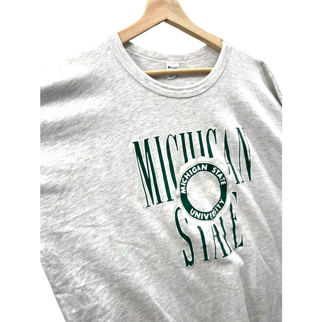 Champion × Vintage VTG 1990's Michigan State University Champion College Tee Size US XXL / EU 58 / 5 - 5 Thumbnail