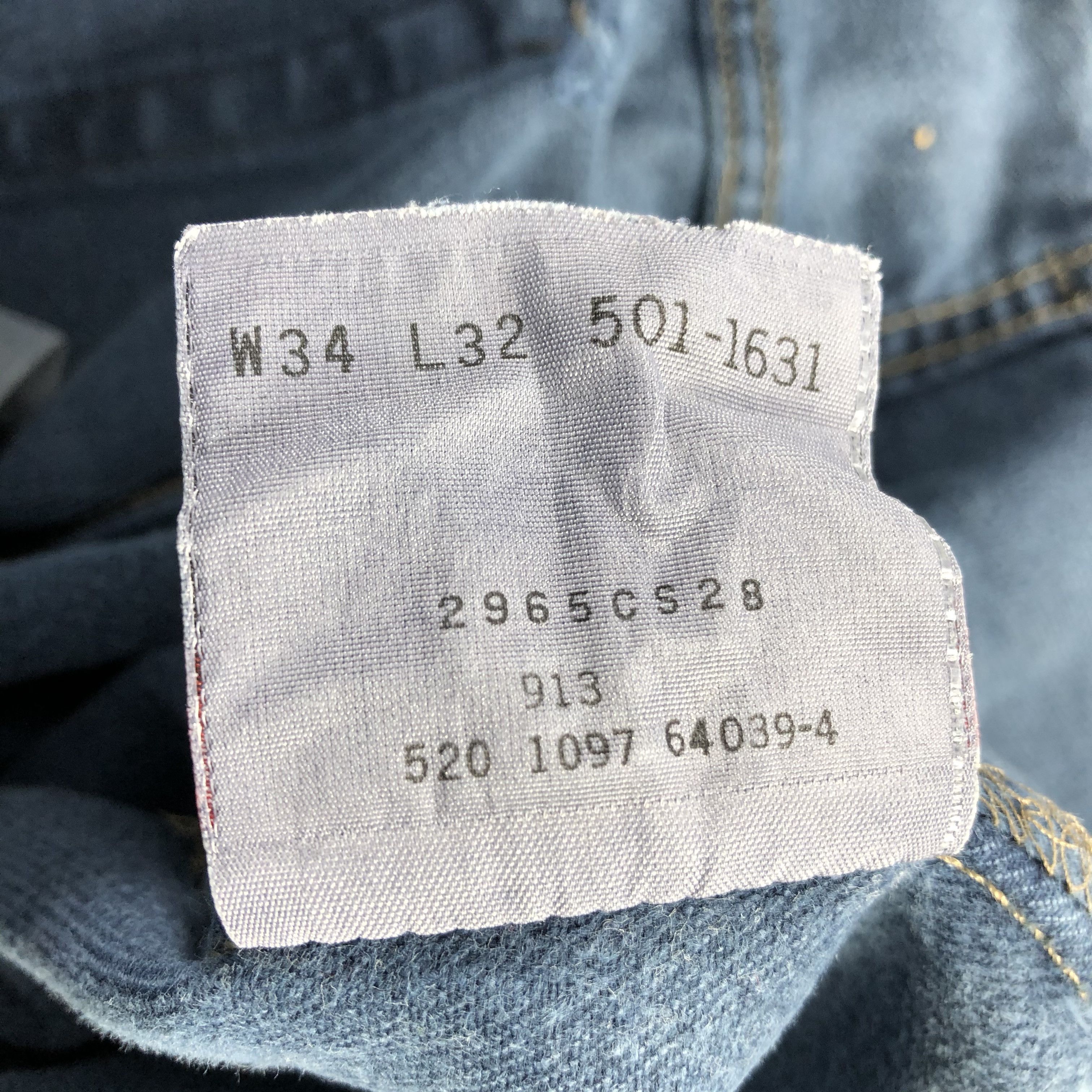 Levi's 90s Vintage Ripped Levis 501 Earth Tone Jeans-J1572 Size US 33 - 14 Thumbnail