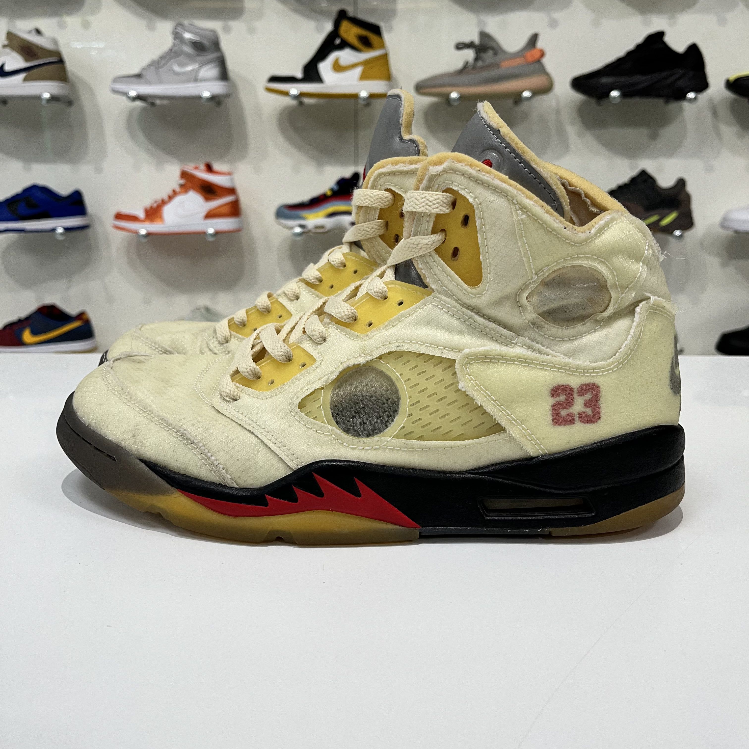 Nike × Off-White Air Jordan 5 Retro x Off-White Sail Size US 11 / EU 44 - 3 Thumbnail