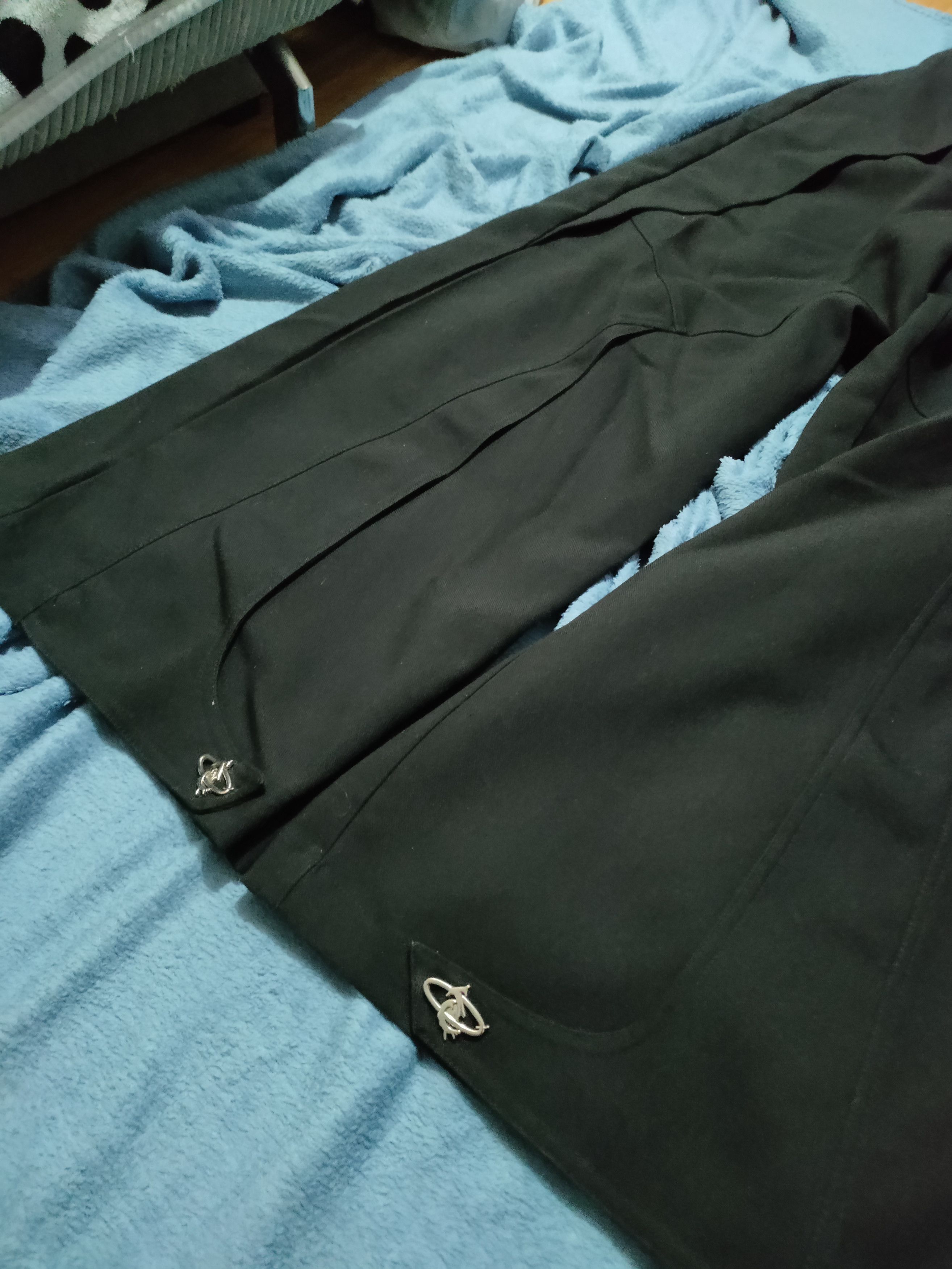 Japanese Brand Argue Culture "Lined Detail Wide Pants" Size US 34 / EU 50 - 2 Thumbnail