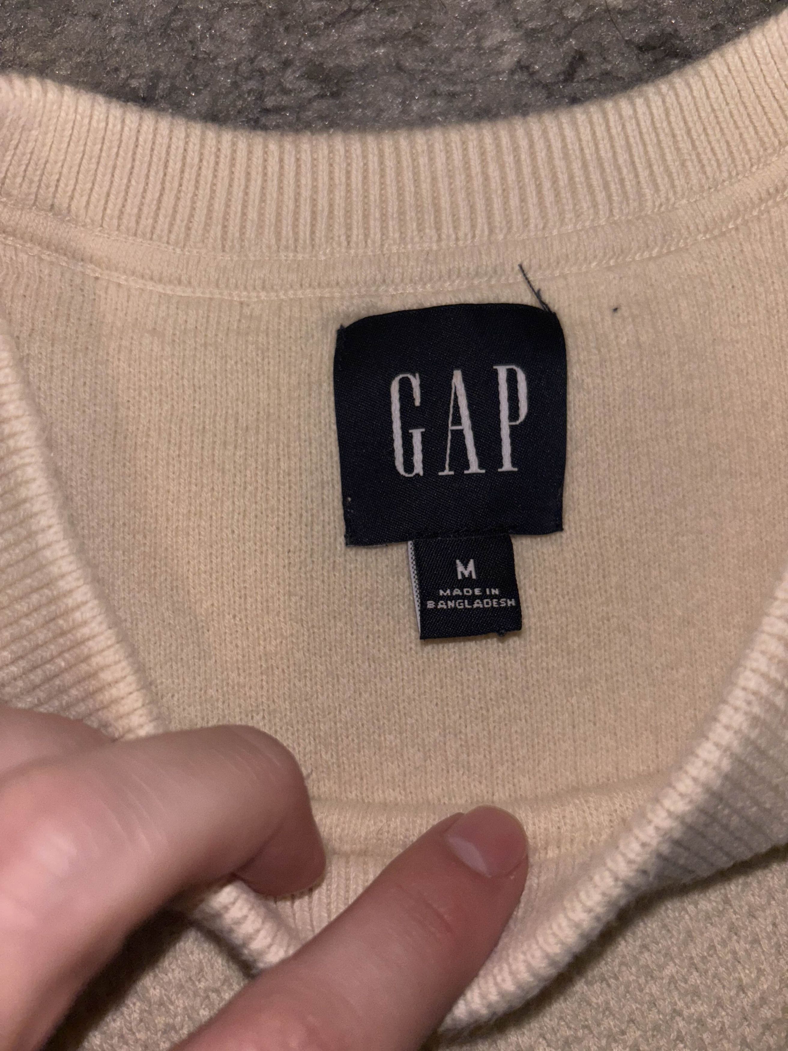 Gap Gap Cream Heavyweight Waffle Knit Thermal Size US M / EU 48-50 / 2 - 3 Thumbnail