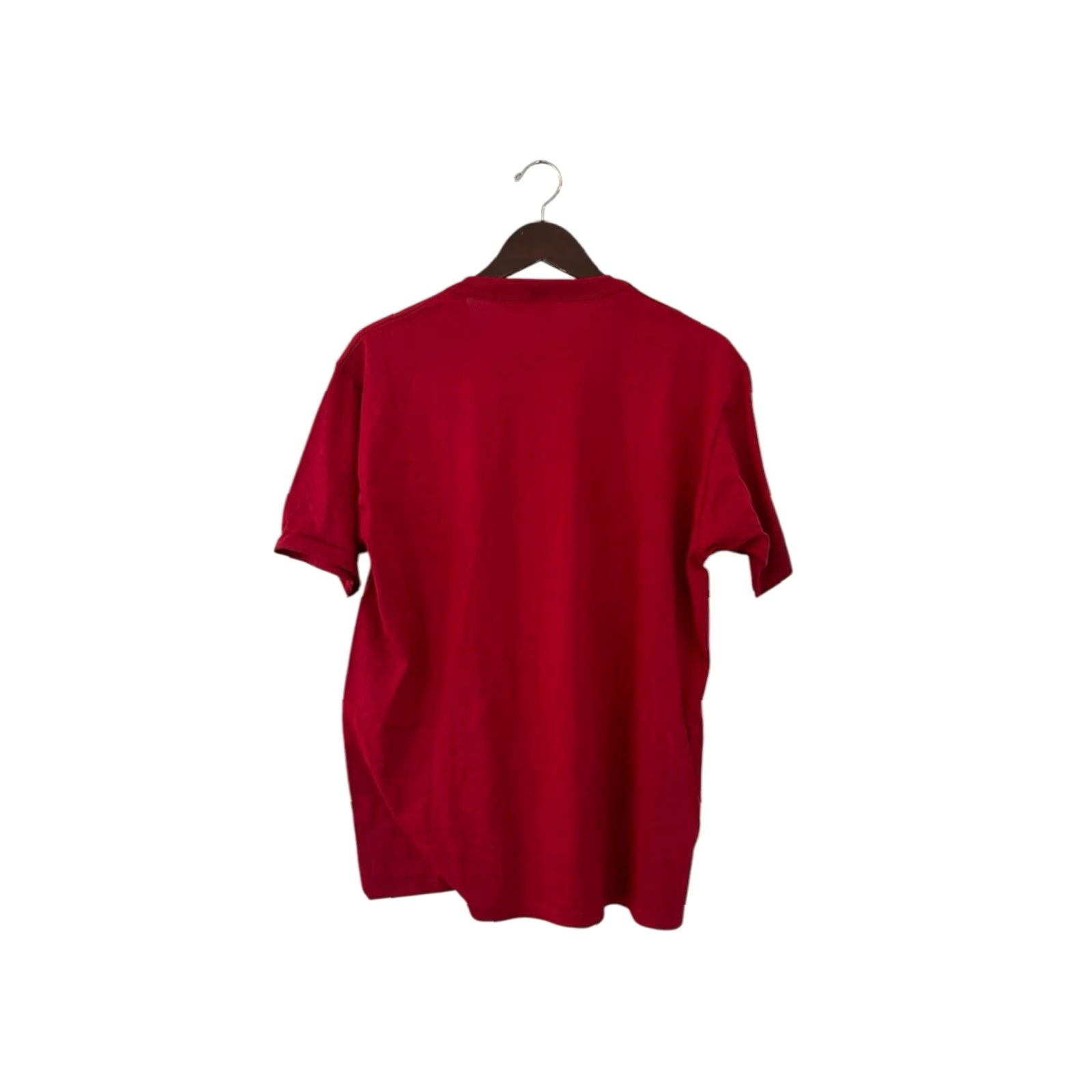 Russell Athletic VINTAGE Russell Athletic T-Shirt Mens L Crew Neck Cardinal Red 90s Deadstock NWOT Single Stitch Poly/Cotton 1990s Made in USA Size US L / EU 52-54 / 3 - 5 Thumbnail