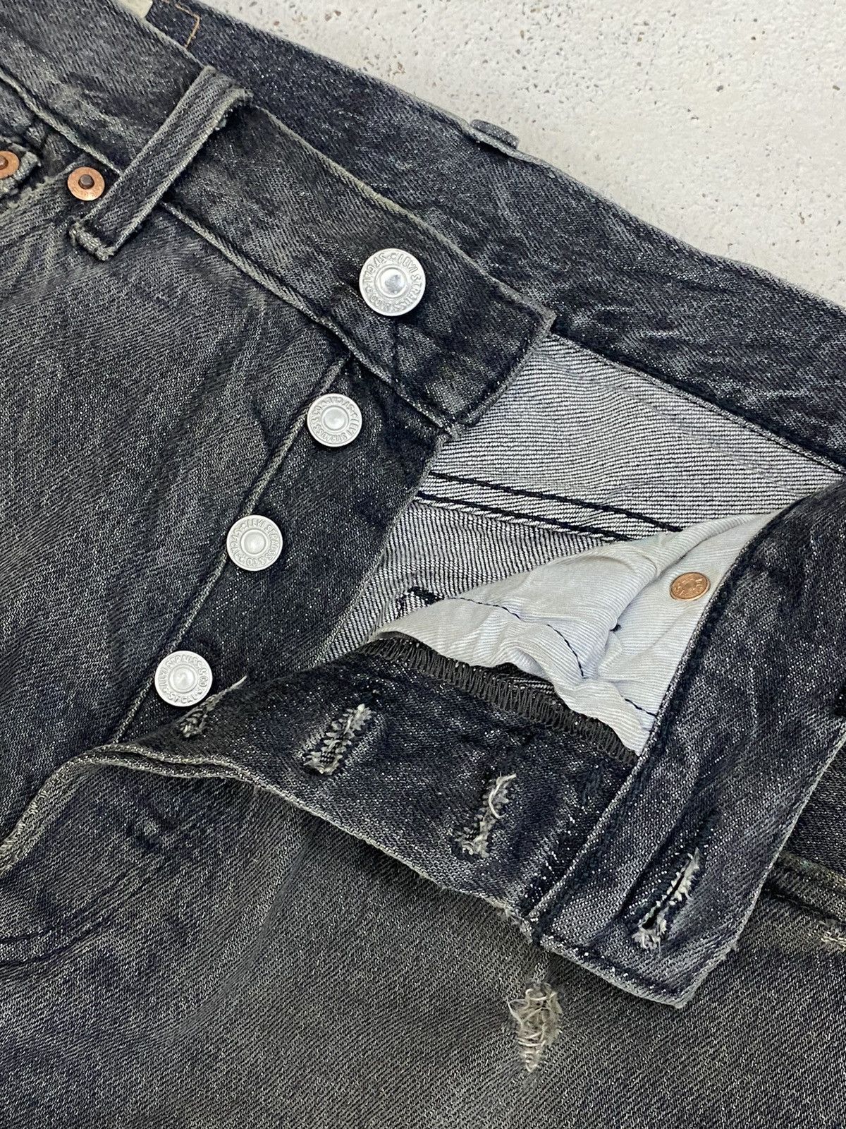 Japanese Brand × Levi's Vintage Levis 508 93' Big E 3496 Button Fly Distressed Jean Size US 32 / EU 48 - 12 Thumbnail