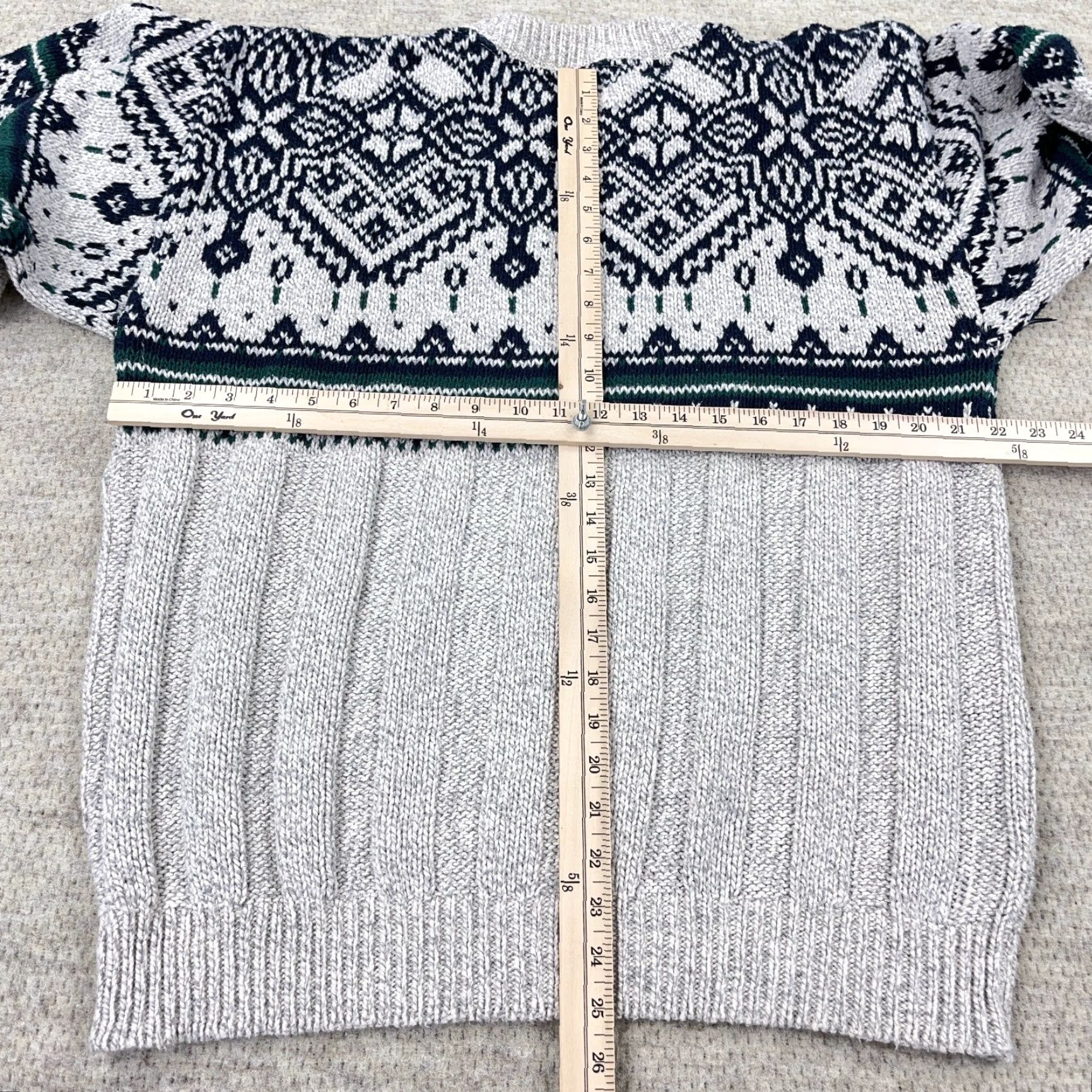 Vintage Vintage Northwest Territory Sweater Men Medium Gray Nordic Ribbed Grandpa 90s Size US M / EU 48-50 / 2 - 5 Thumbnail