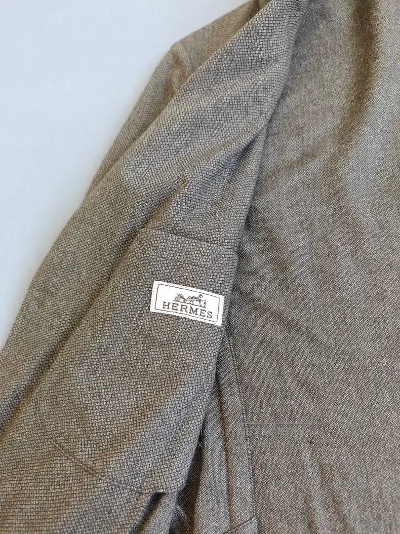 Hermes Hermes Cashmere suit jacket, unstructured casual suit, 49% Size US L / EU 52-54 / 3 - 3 Thumbnail