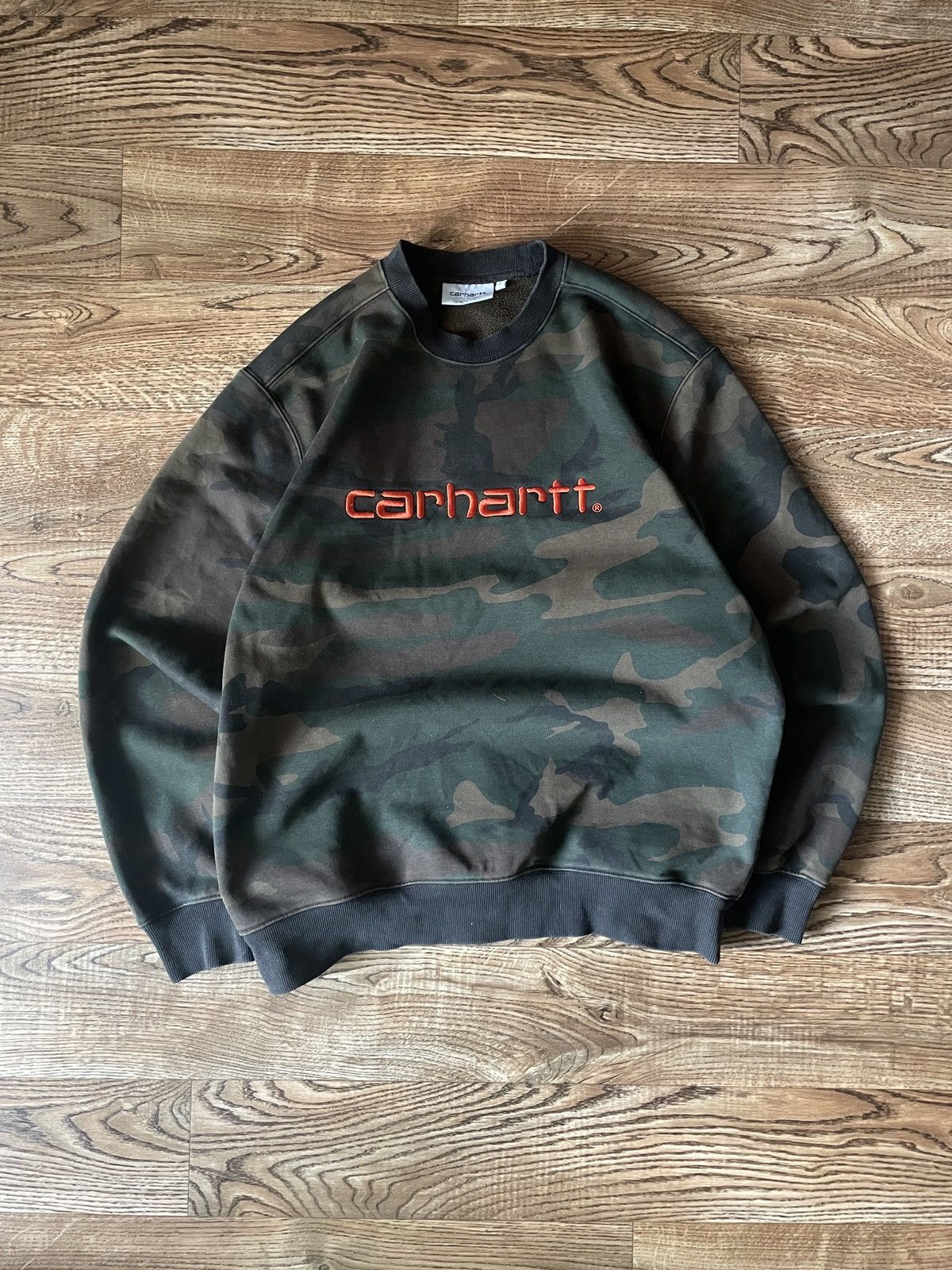 Carhartt Carhartt Sweatshirt Sweater Centr Logo Mens Shirt Size M Size US M / EU 48-50 / 2 - 1 Thumbnail