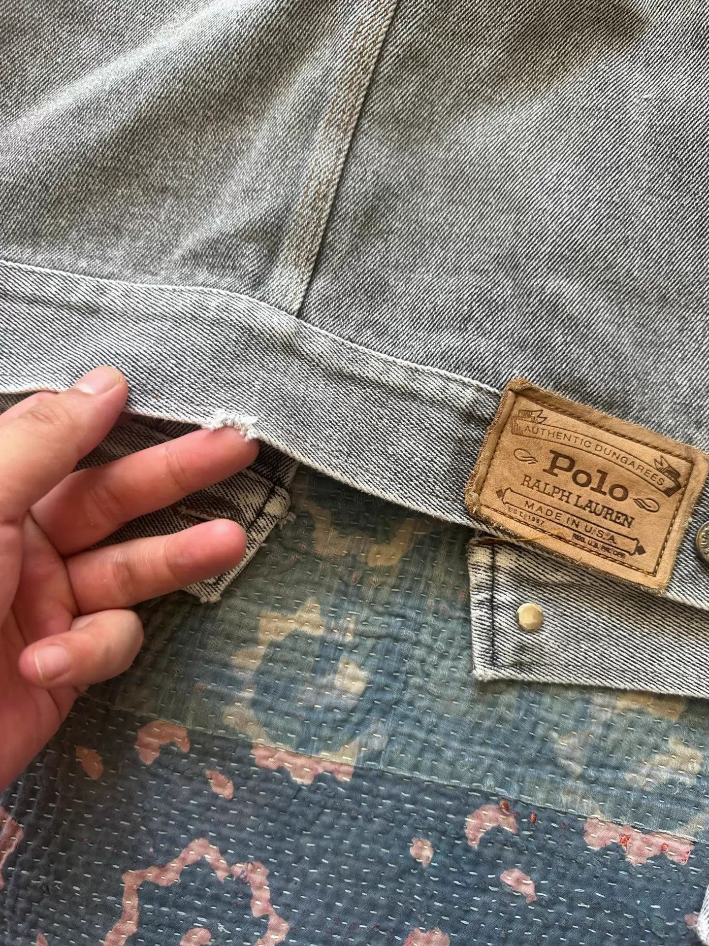 RRL Ralph Lauren RRL 80s Corduroy Panel Short Wide Jacket Wht Label Size US M / EU 48-50 / 2 - 6 Thumbnail