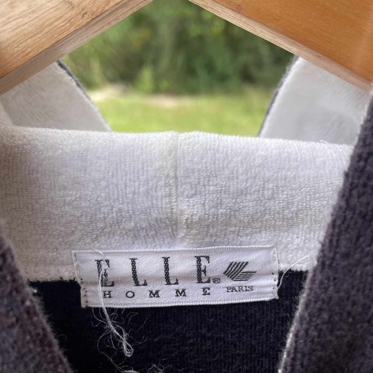 Designer × Vintage 🔥Vintage Elle Homme Hooded Buttons Cardigans Sherpa Jacket Size US L / EU 52-54 / 3 - 9 Thumbnail
