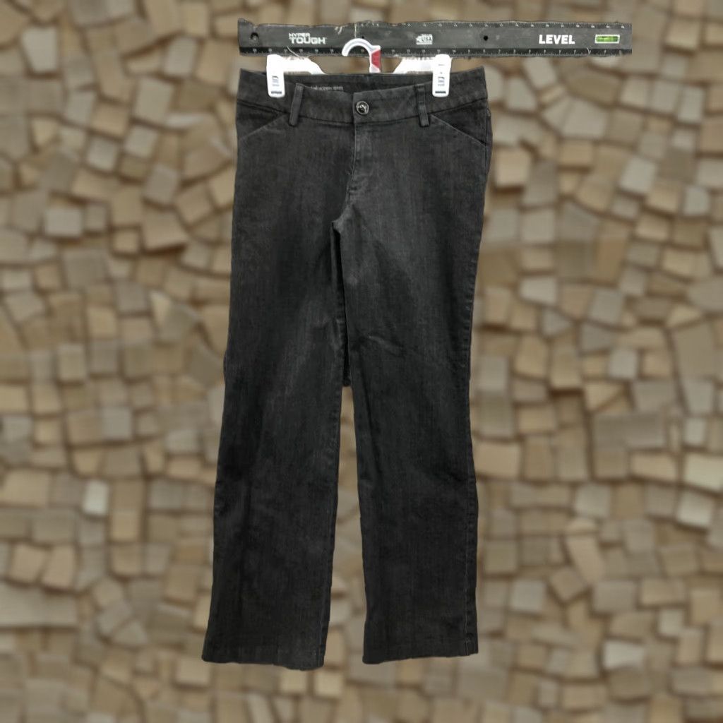 Lee Lee Modern Series Curvy Jeans Size 10 Womens Mid Rise Dark Wash Black Denim Jeans Size 32" / US 10 / IT 46 - 1 Thumbnail