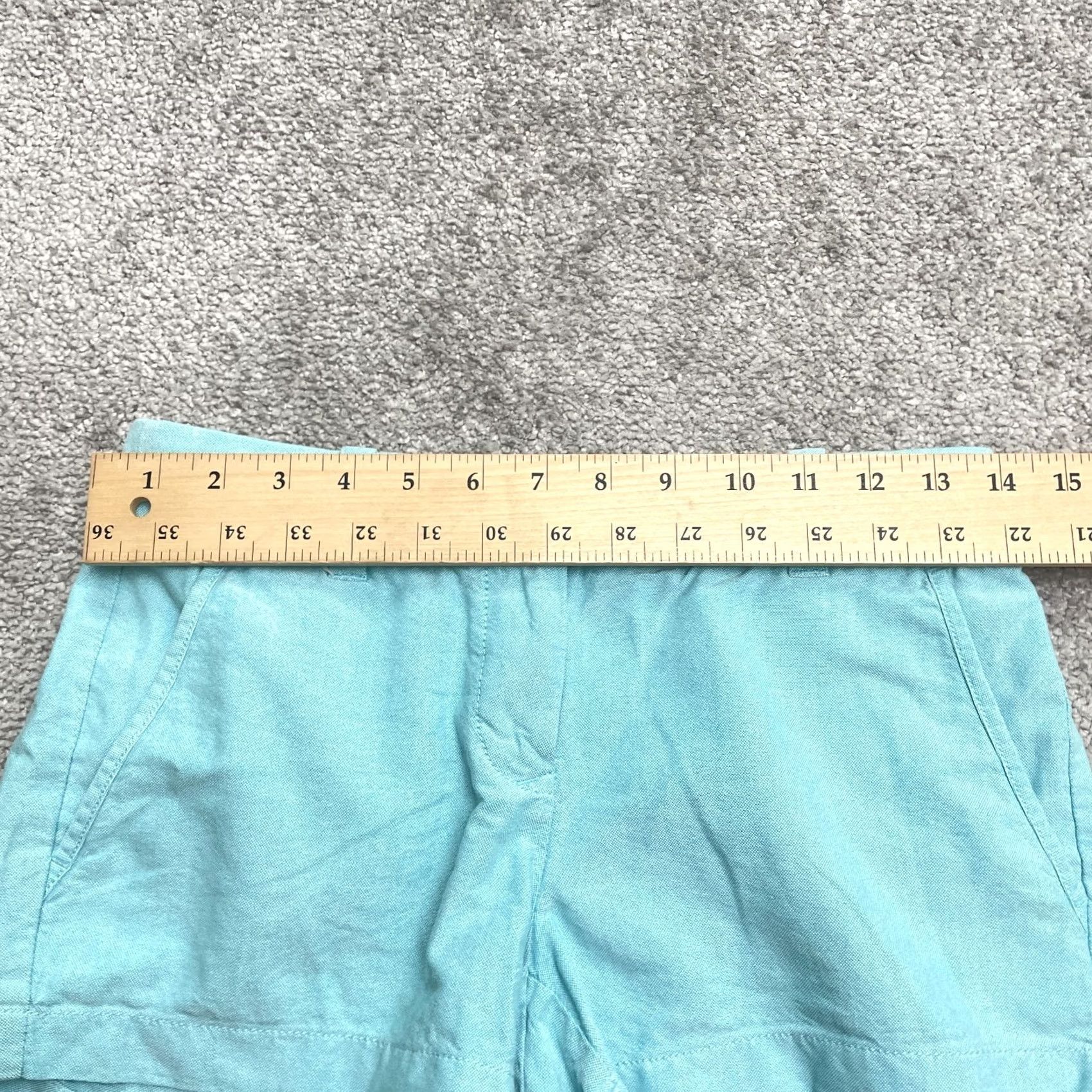 J.Crew J.CREW Bermuda Shorts Women 00 Blue Mid Rise Cotton Pockets Casual 28x2.5 Size 24" / US 00 / IT 34 - 7 Thumbnail