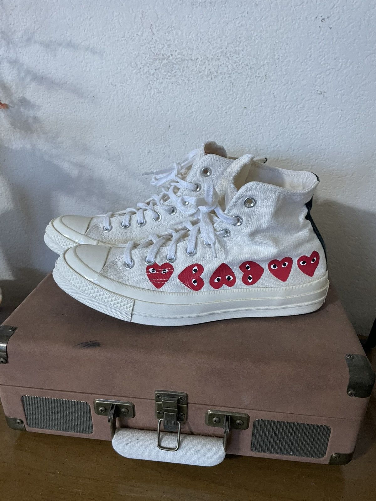 Comme des Garcons CDG Play x Converse Chuck Taylor All Star 70 HI Size US 8 / EU 41 - 7 Thumbnail