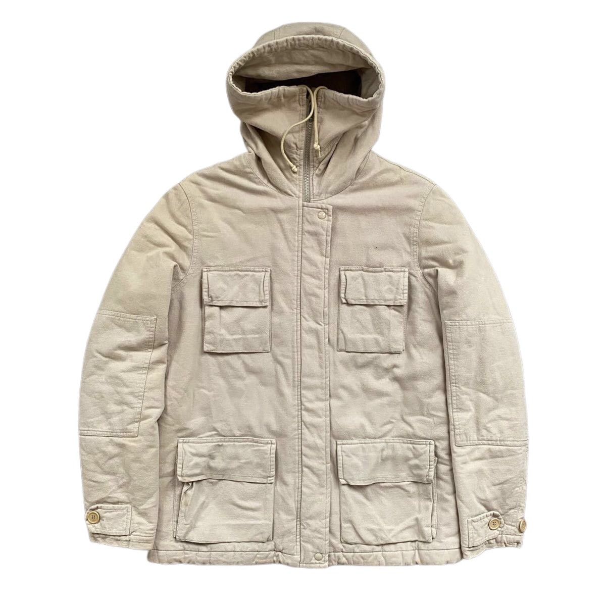 image of Fw99 Helmut Lang M-65 Field Storm Cargo Jacket in Beige, Men's (Size XS)