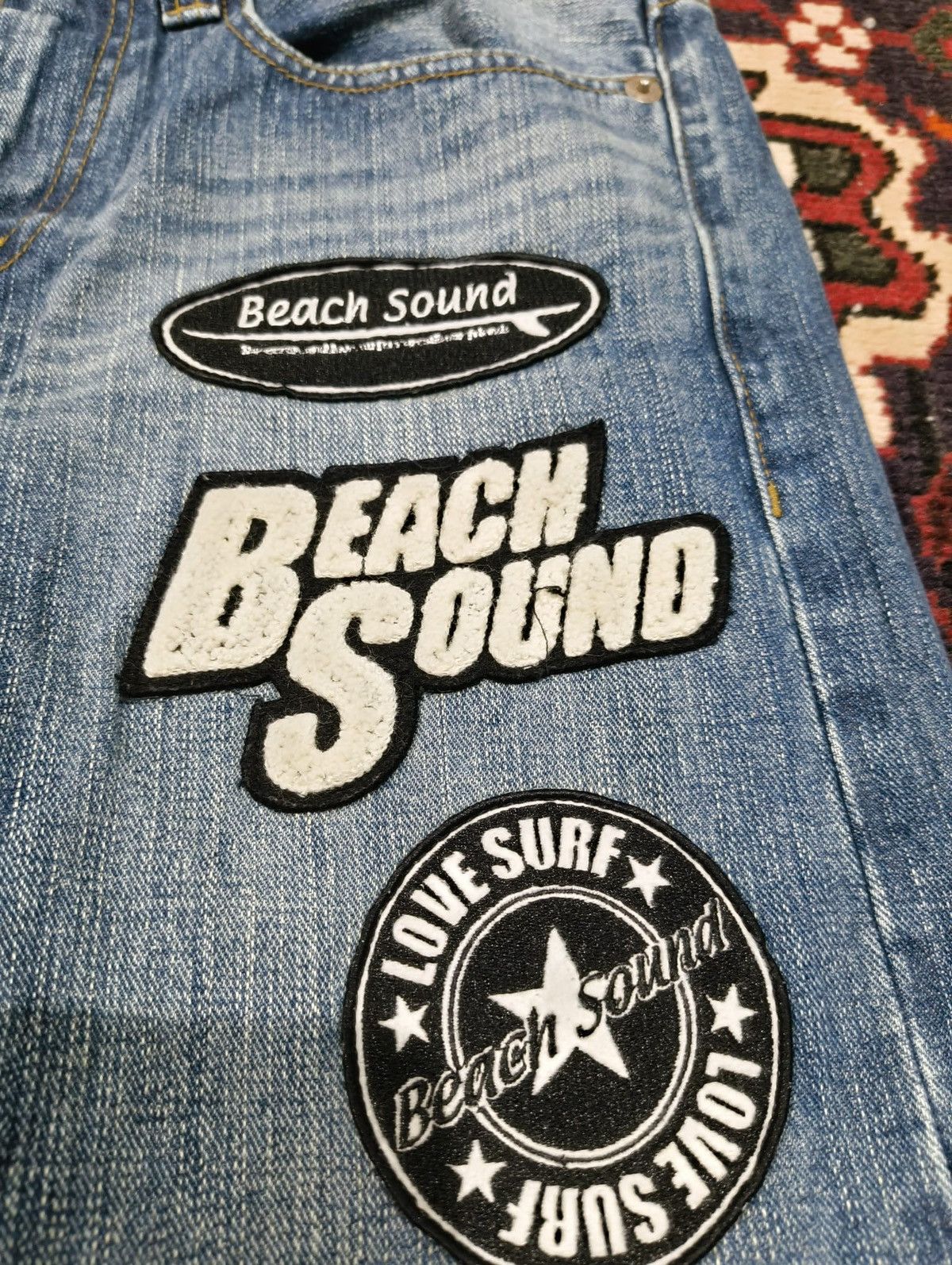 If Six Was Nine Japanese brand Beach Sound Distressed surf-themed patches Size US 33 - 5 Thumbnail