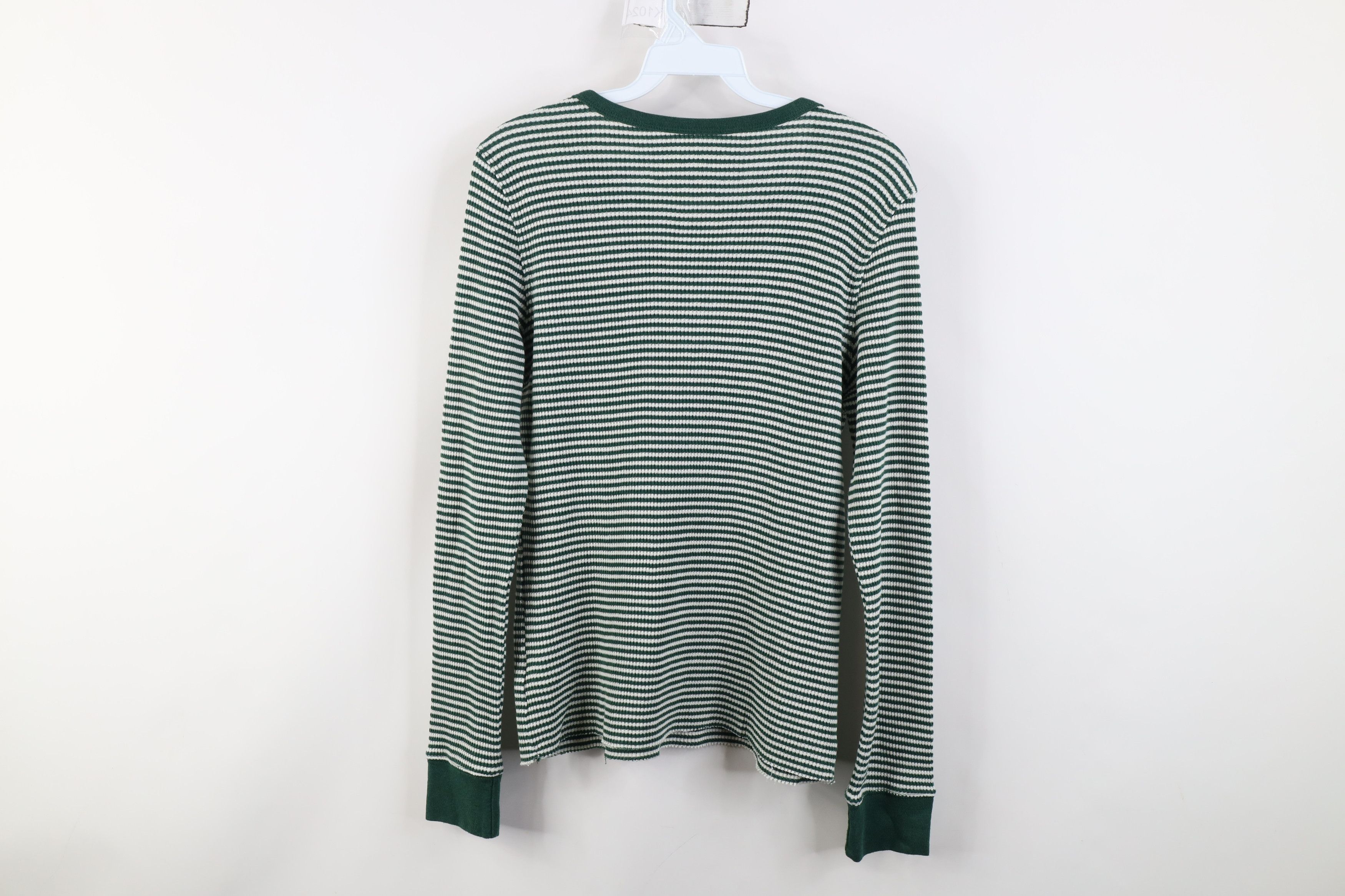American Eagle Outfitters Vintage Y2K American Eagle Striped Thermal Knit T-Shirt Size M / US 6-8 / IT 42-44 - 9 Thumbnail
