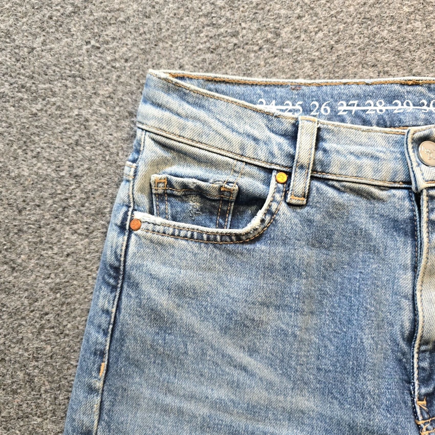 Denime Never Denim Jeans Womens Size 26 Blue Light Wash Skinny Stretch Capsule Casual Regular Womens Size 26" / US 2 / IT 38 - 3 Thumbnail