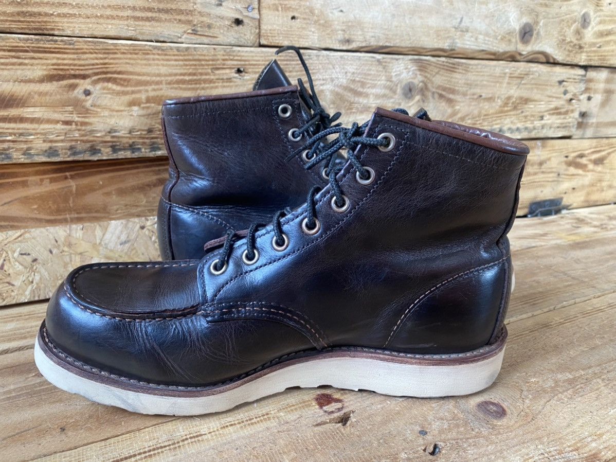Red Wing Redwing moc-toe charcoal rough boots sz 9E /42 Size US 9 / EU 42 - 12 Thumbnail