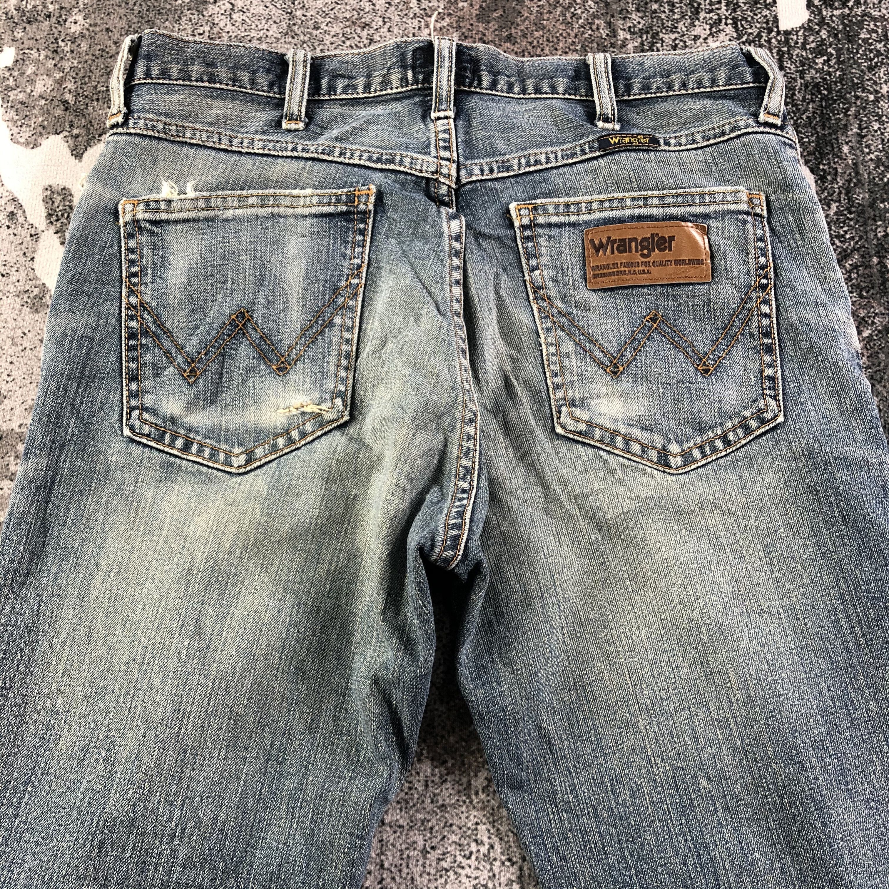 Vintage Vintage Wrangler Jeans Distressed Denim KJ1718 Size US 30 / EU 46 - 4 Thumbnail