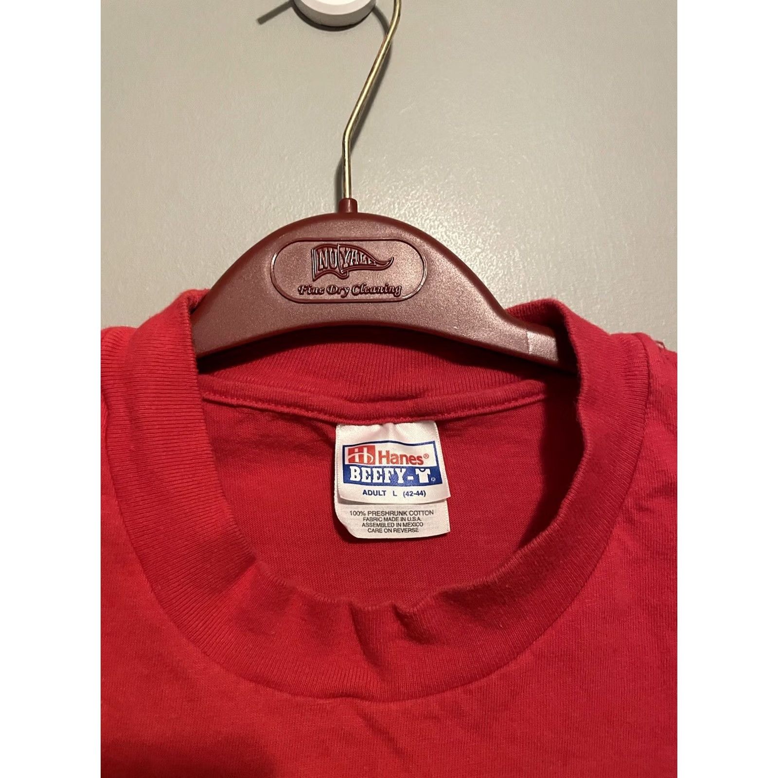 Hanes Vintage Shirt San Diego Zoo Giant Pandas Hanes Beefy 90s Red Size US L / EU 52-54 / 3 - 3 Thumbnail