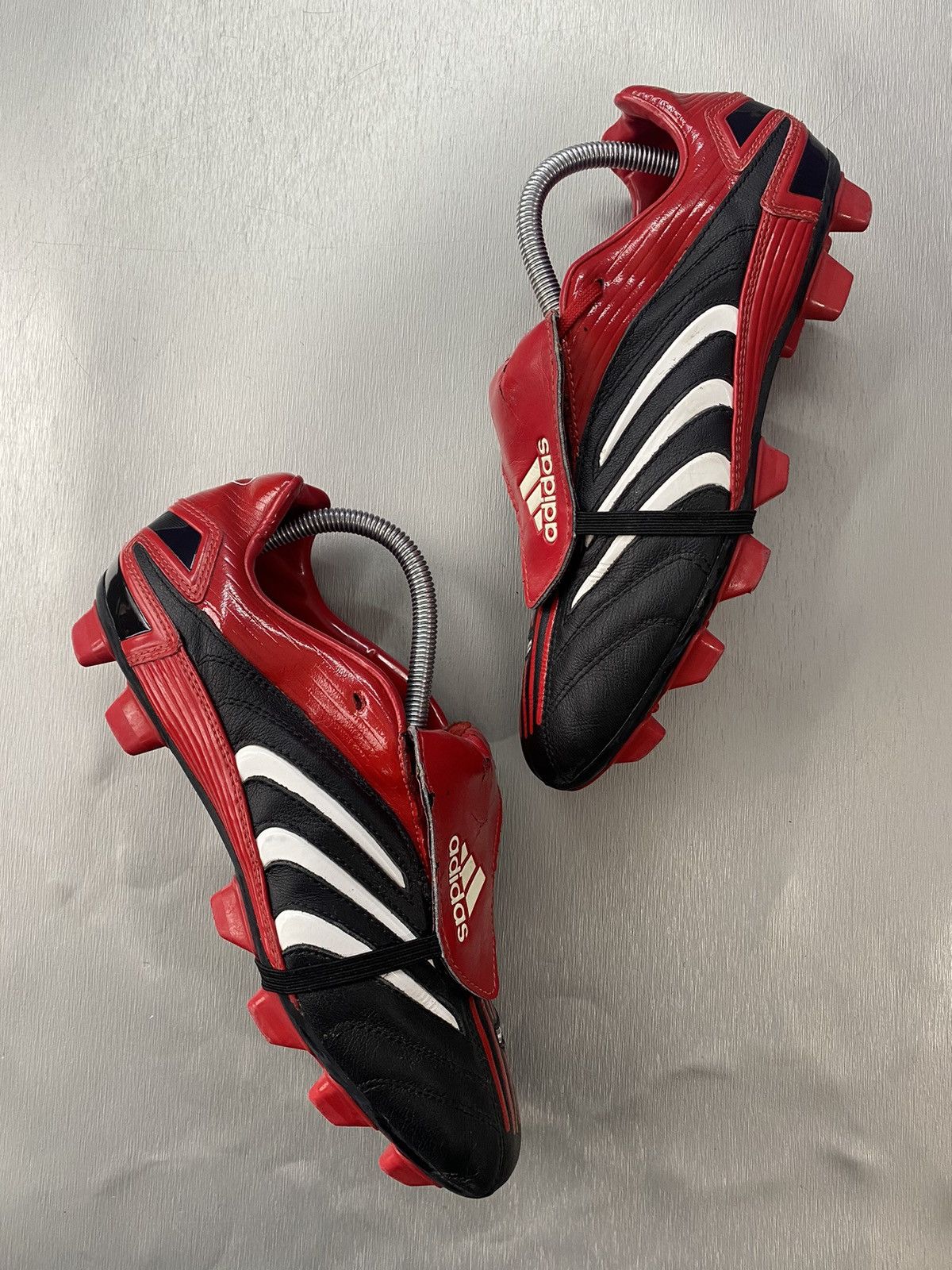 Vintage Adidas Predator Absolado TRX FG Red Black Size US 7.5 / EU 40-41 - 5 Thumbnail