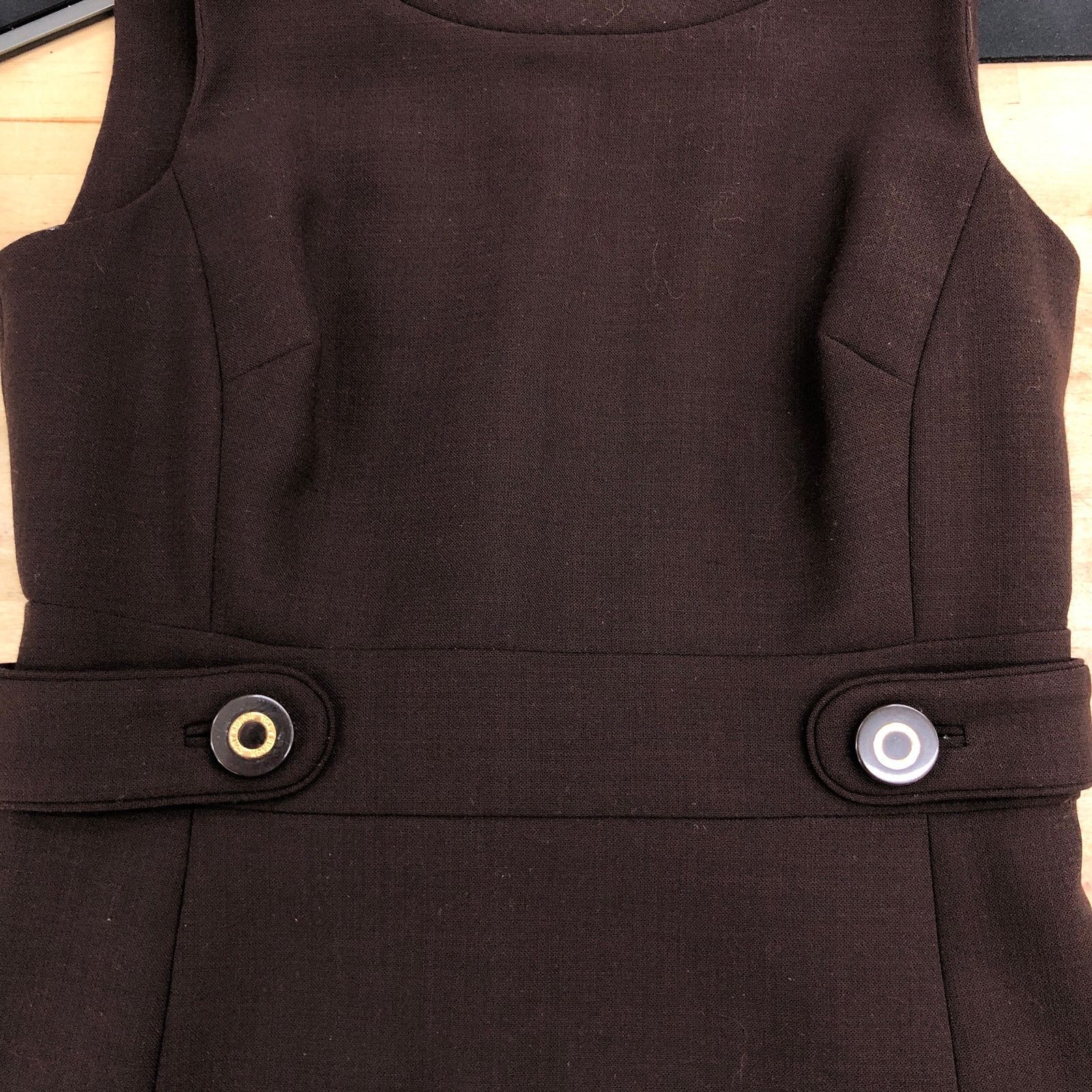 Tory Burch Tory Burch Size 2 Dress Sheath Sleeveless Wool Blend Brown Size XS / US 0-2 / IT 36-38 - 13 Thumbnail