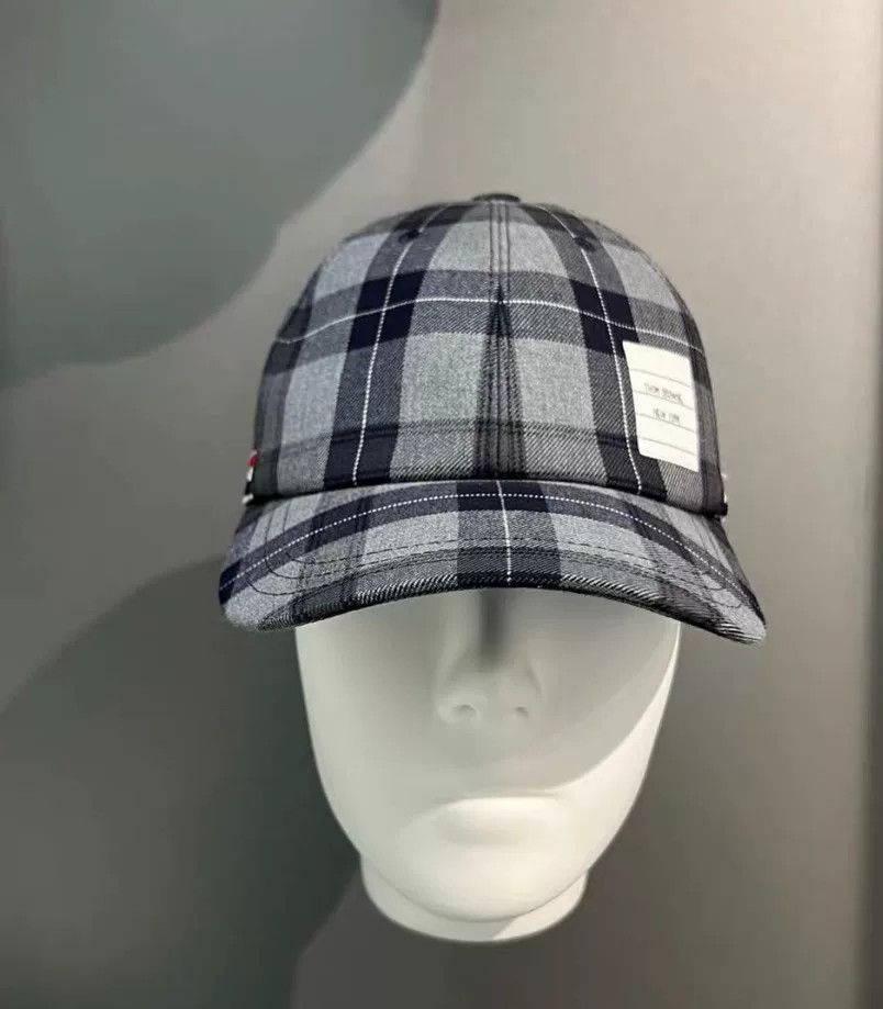 Thom Browne Thom Browne Plaid Baseball Cap Size ONE SIZE - 1 Thumbnail