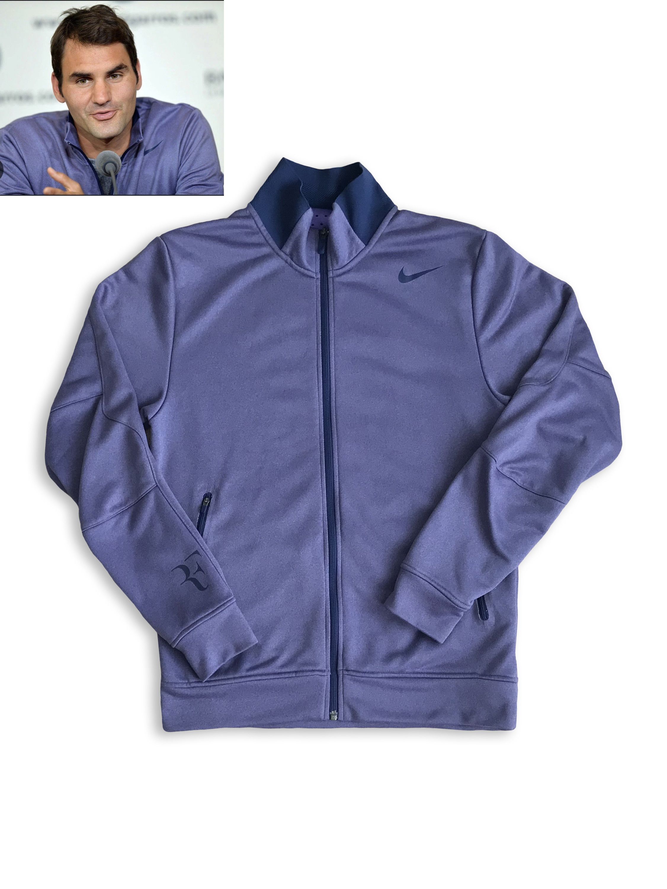 2013 NIKE Roger Federer Tennis Track Jacket RF Dri Fit