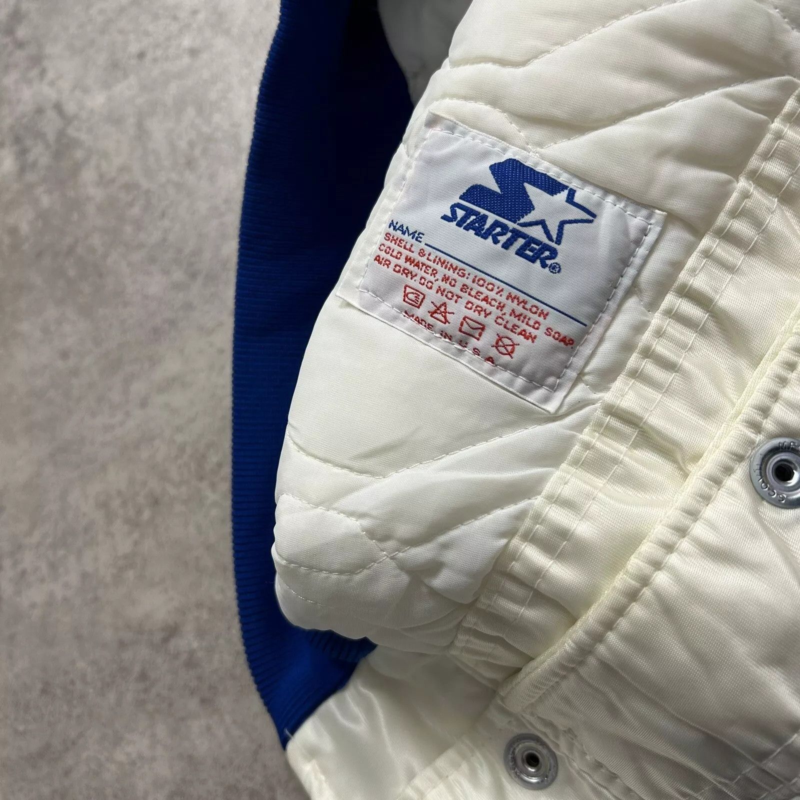 MLB × Starter × Vintage ARE VTG 90s MLB NEW YORK METS SATIN JACKET MADE IN USA Size US XL / EU 56 / 4 - 5 Thumbnail