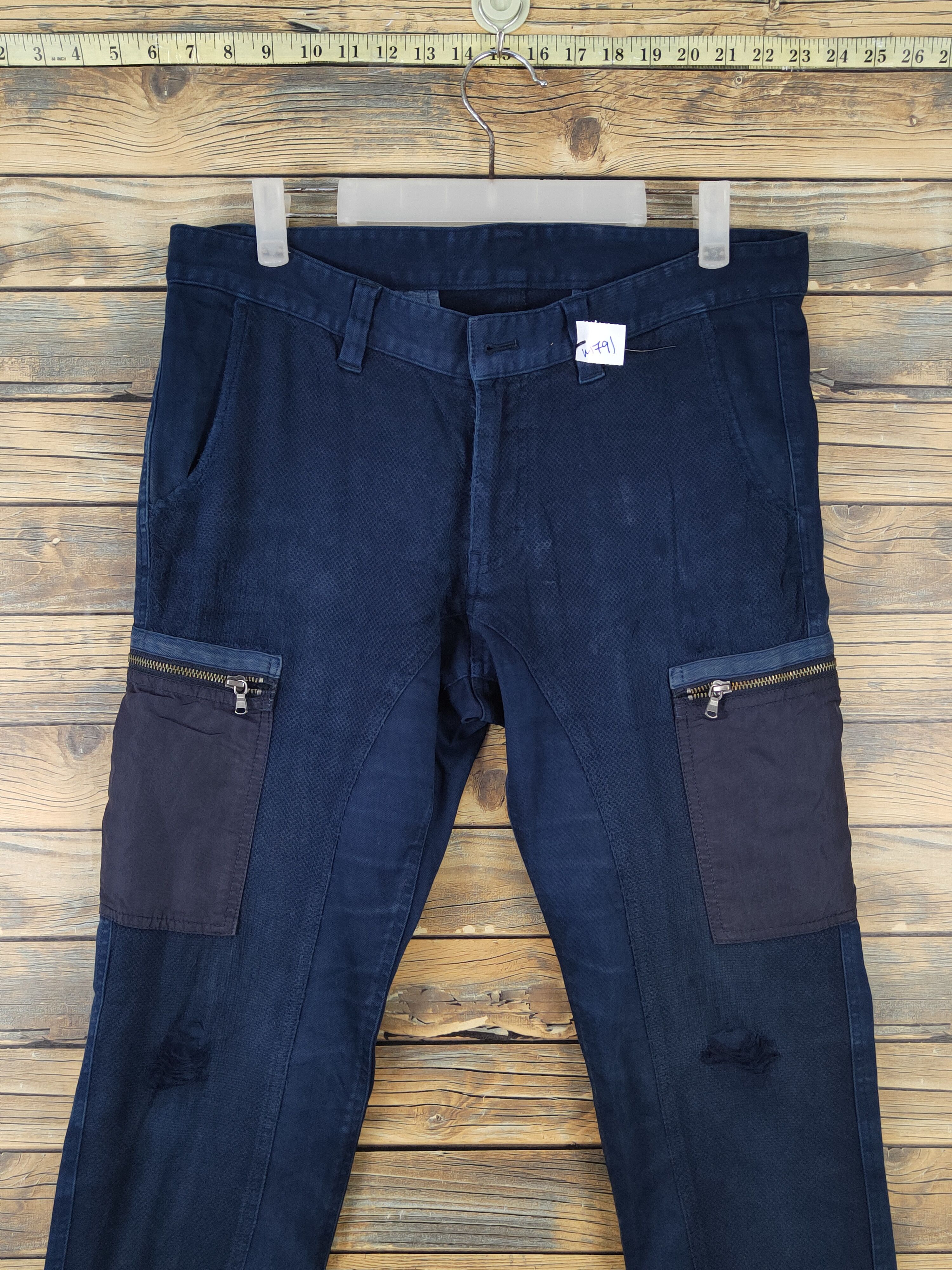 JOSEPH HOMME Joseph Homme Navy Multipocket Tactical Cargo Pants #W1791 Size US 33 - 2 Thumbnail