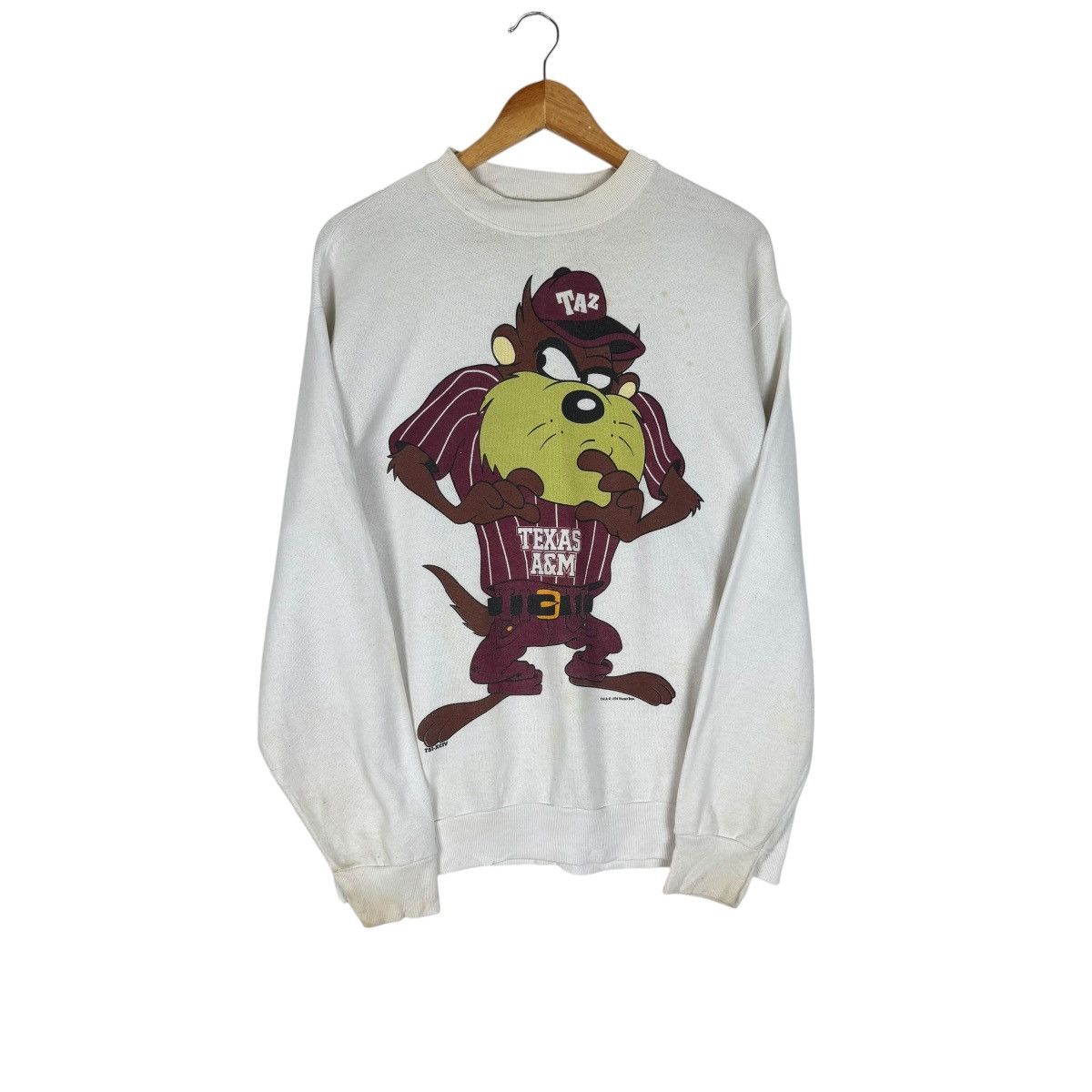 Warner Bros ☀️LOONEY TUNES TAZ TEXAS 1994 SWEATSHIRT Size US L / EU 52-54 / 3 - 1 Thumbnail