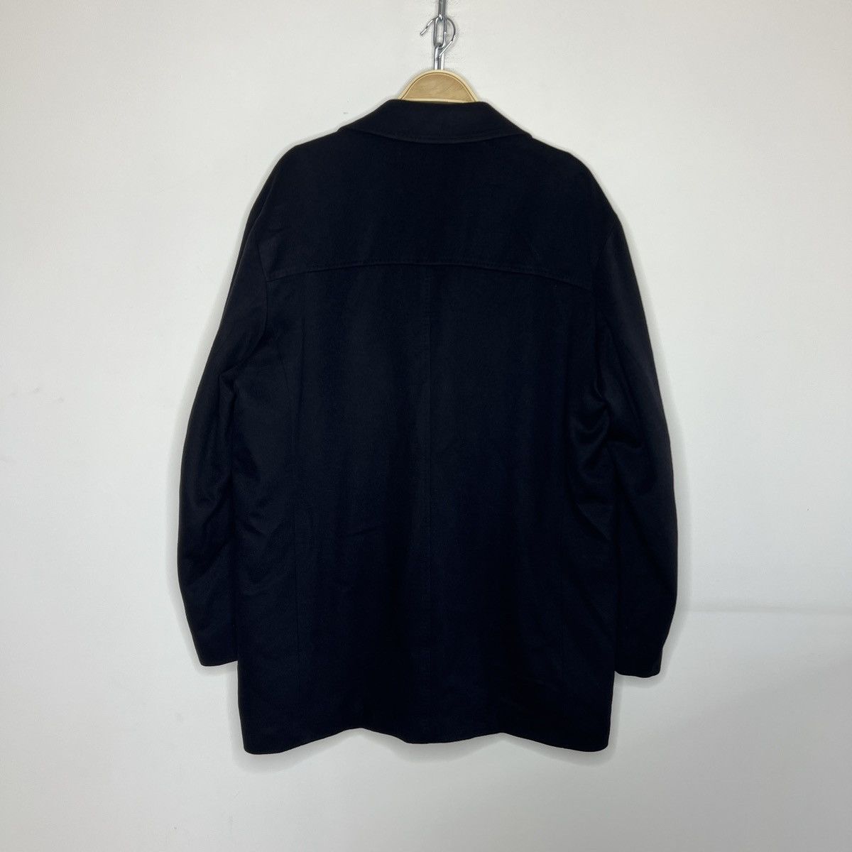 Ermenegildo Zegna Ermenegildo Zenga Men's 100% Pure Cashmere Coat Navy Size US L / EU 52-54 / 3 - 7 Thumbnail