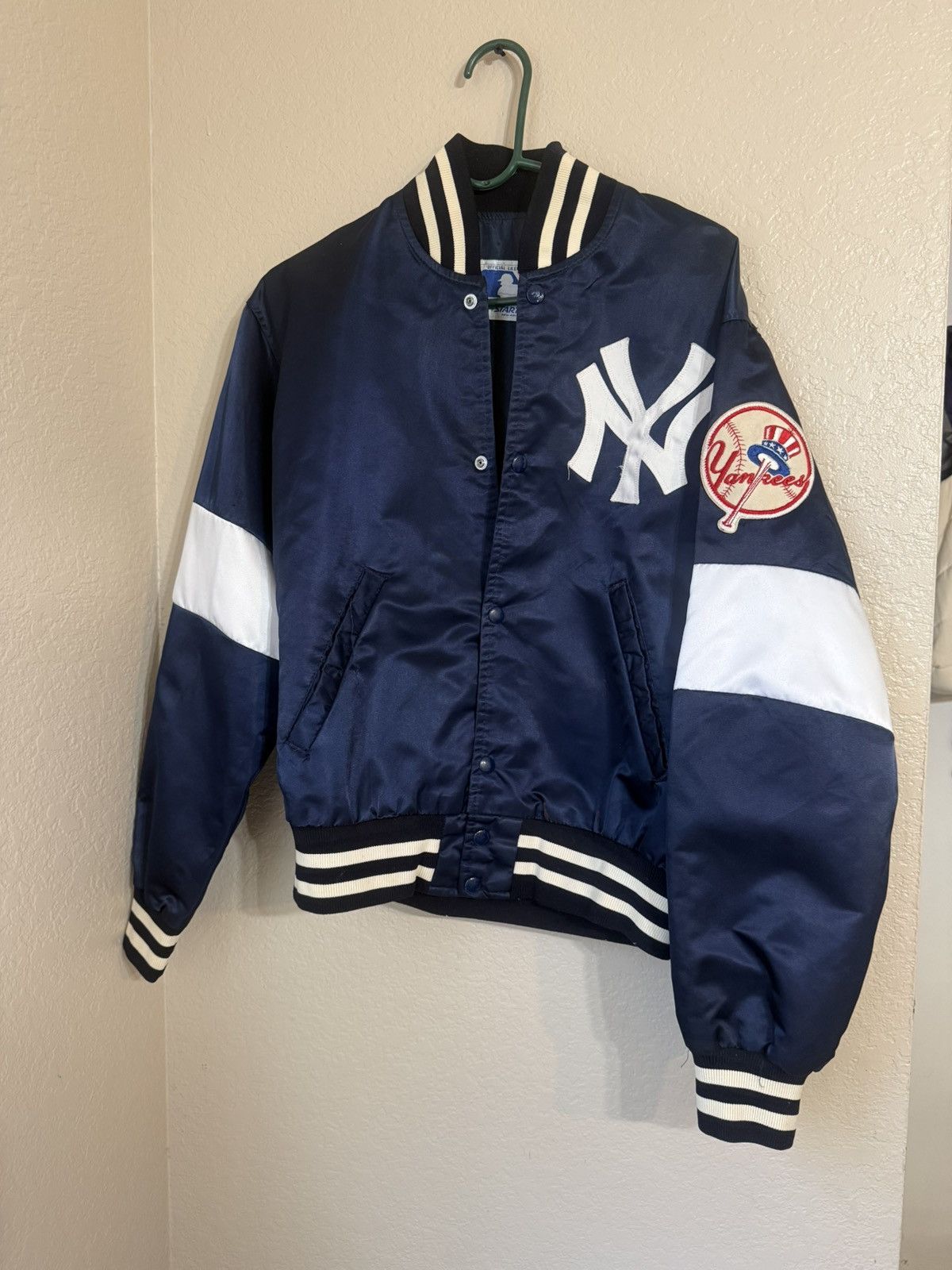 Starter Vintage 90s New York Yankees Varsity Jacket Size Medium men Size US M / EU 48-50 / 2 - 1 Thumbnail