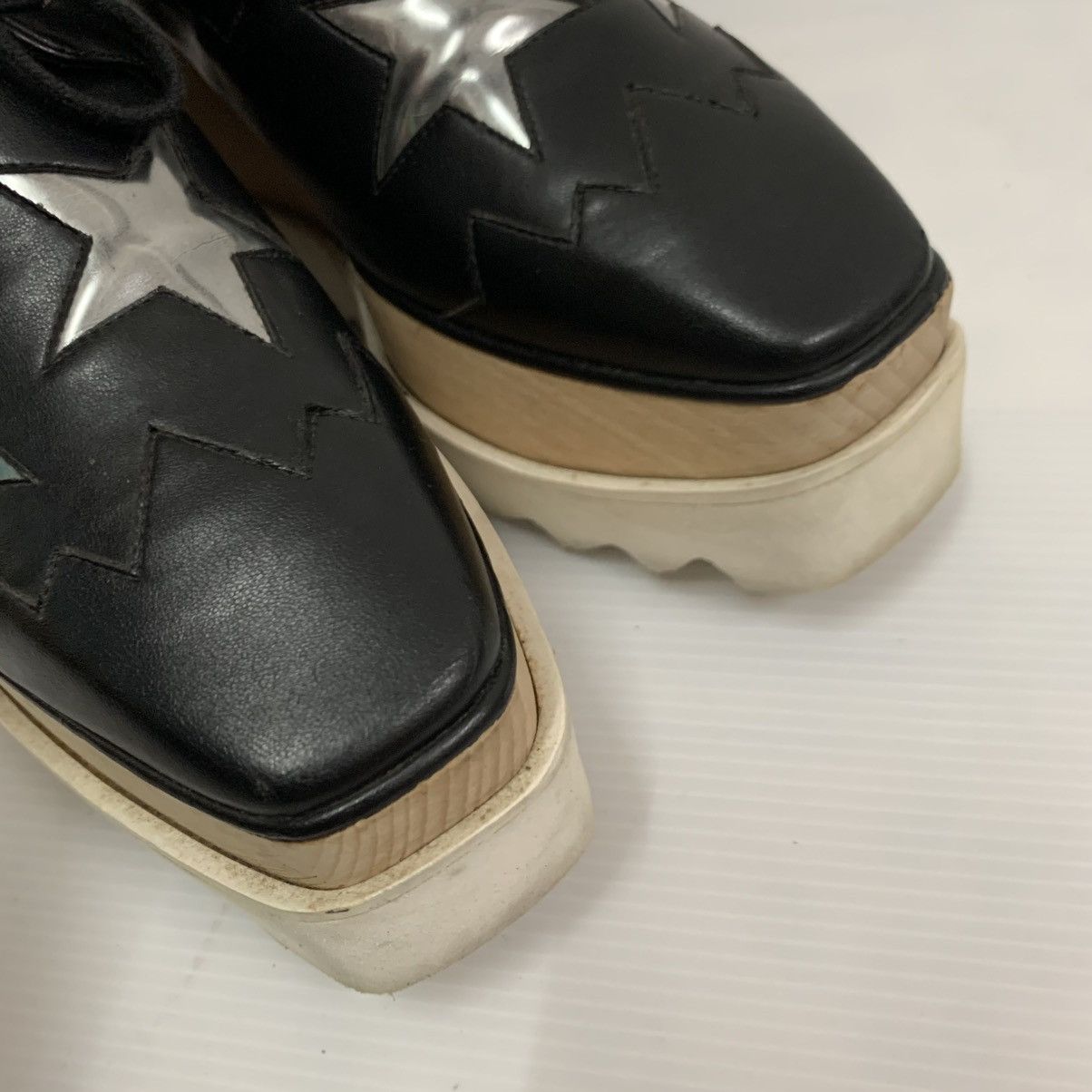 Stella McCartney Authentic Stella McCartney Leather Black Shoes Size US 5.5 / IT 35.5 - 6 Thumbnail