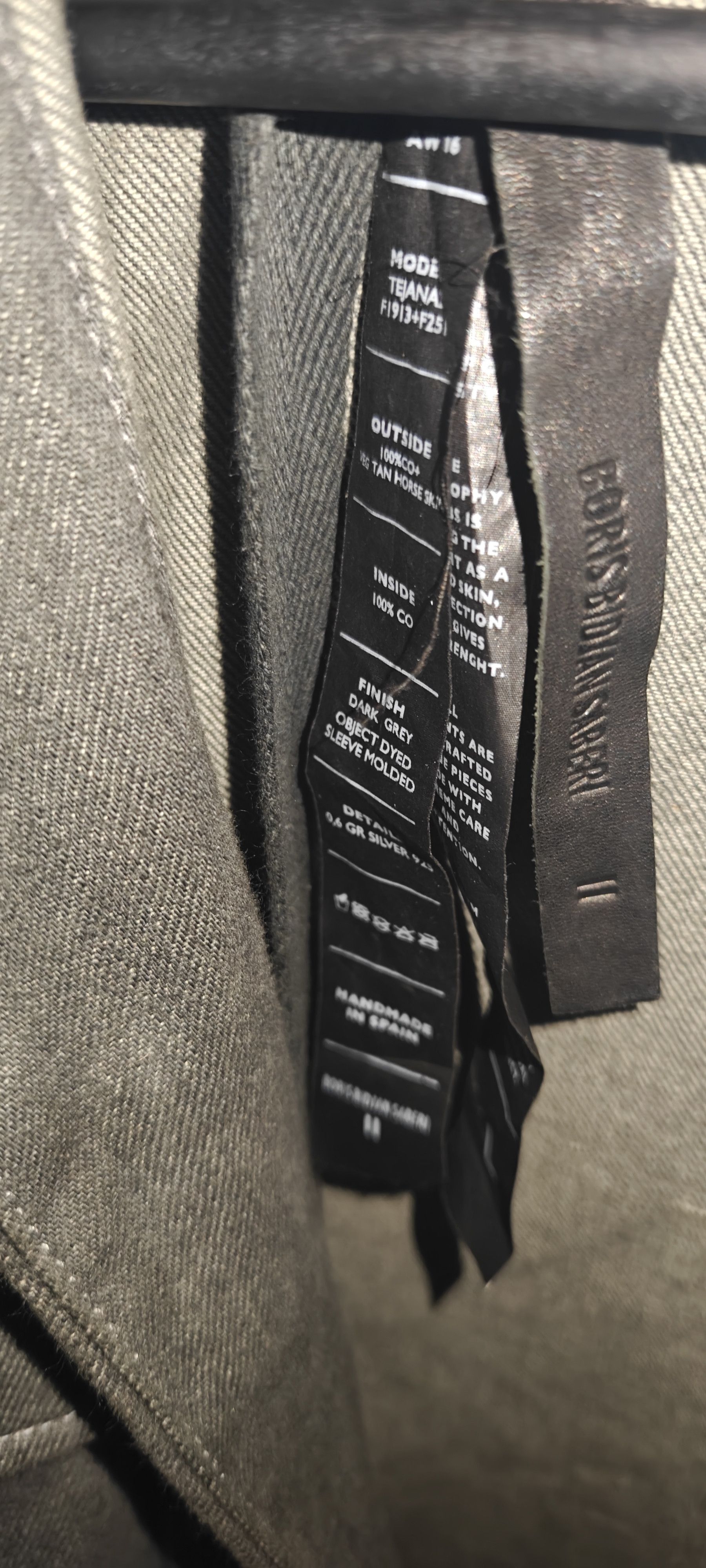 Boris Bidjan Saberi Boris Bidjan Saberi FW16 TEJANA2 F1913+F251 horse skin coat Size US L / EU 52-54 / 3 - 5 Thumbnail