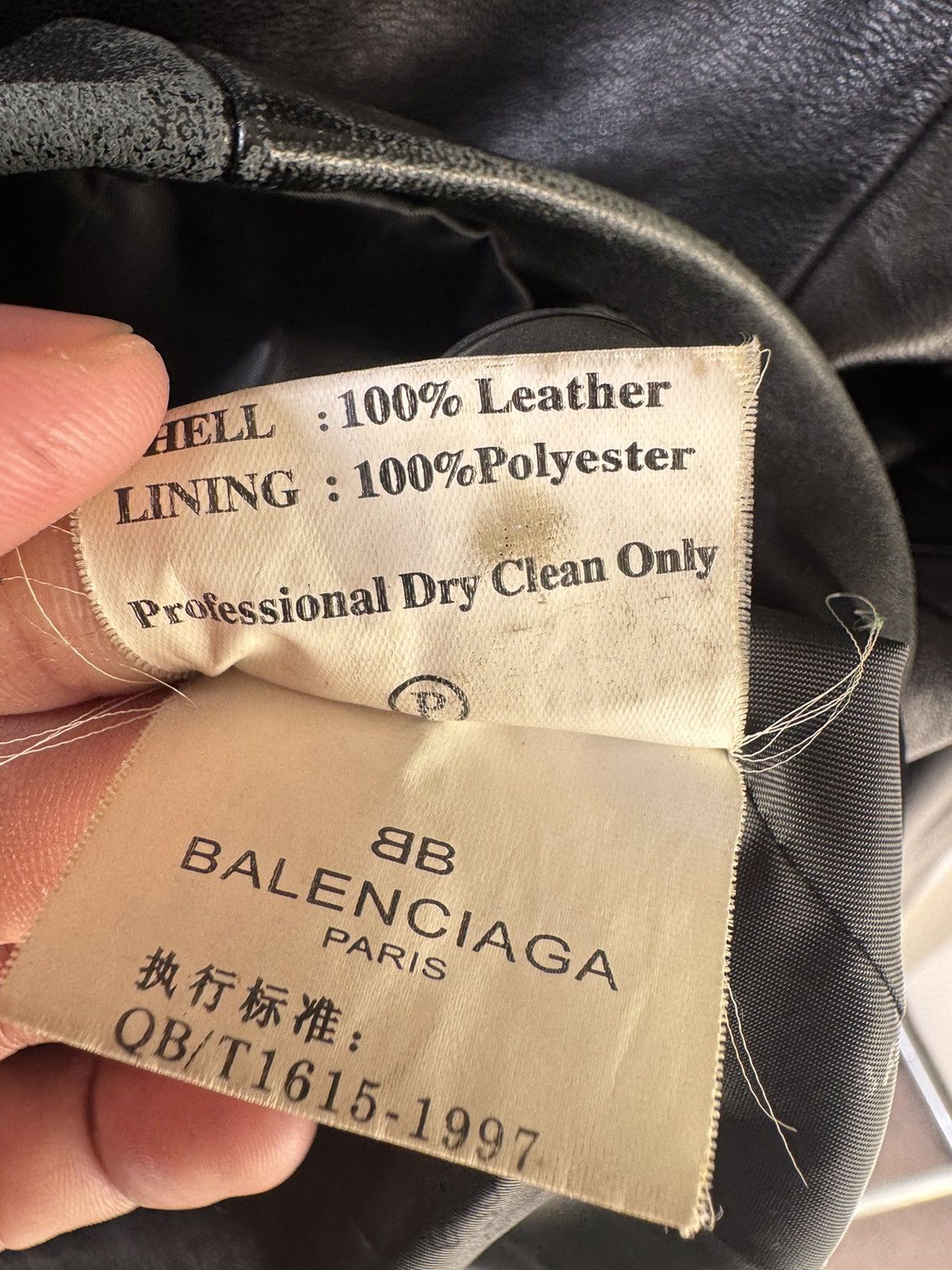 Balenciaga Balenciaga Nicolas Ghesquière Button Up Leather Jacket Size US L / EU 52-54 / 3 - 10 Thumbnail