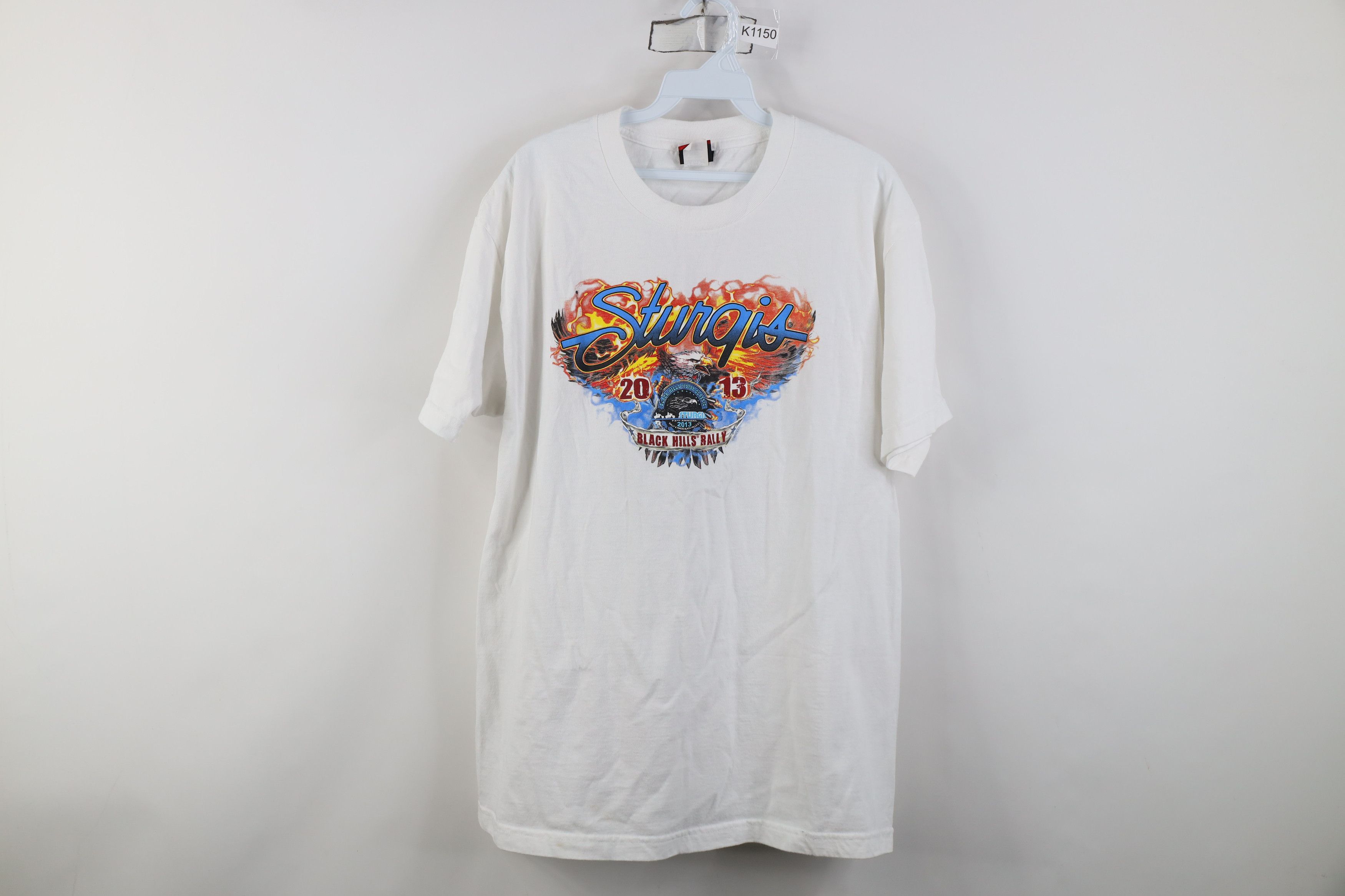 Vintage Vintage Y2K Black Hills Rally Fire Flames Eagle T-Shirt Size US L / EU 52-54 / 3 - 1 Thumbnail