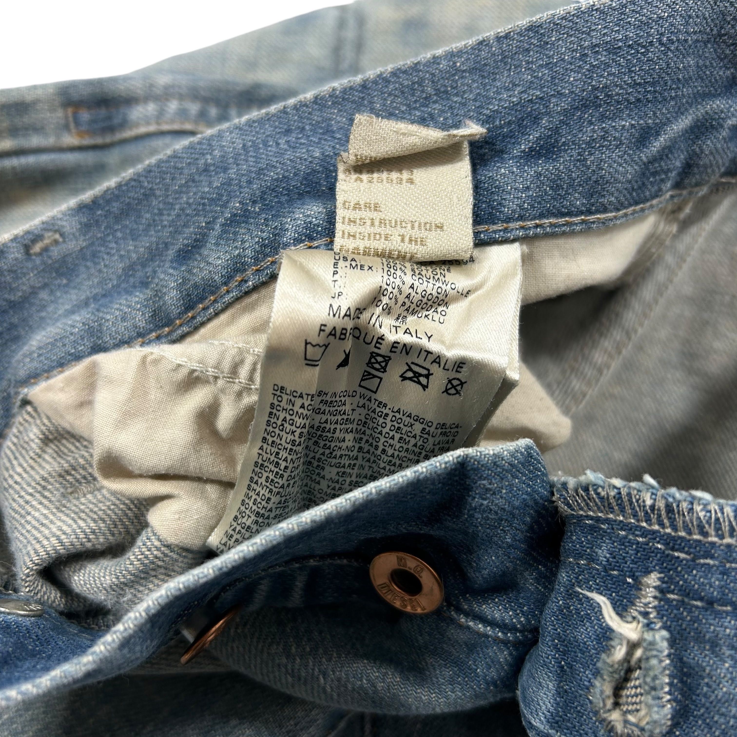 Diesel Diesel Myguy Boyfriend Blue Denim Jeans Straight W29L32 Size 29" - 8 Thumbnail