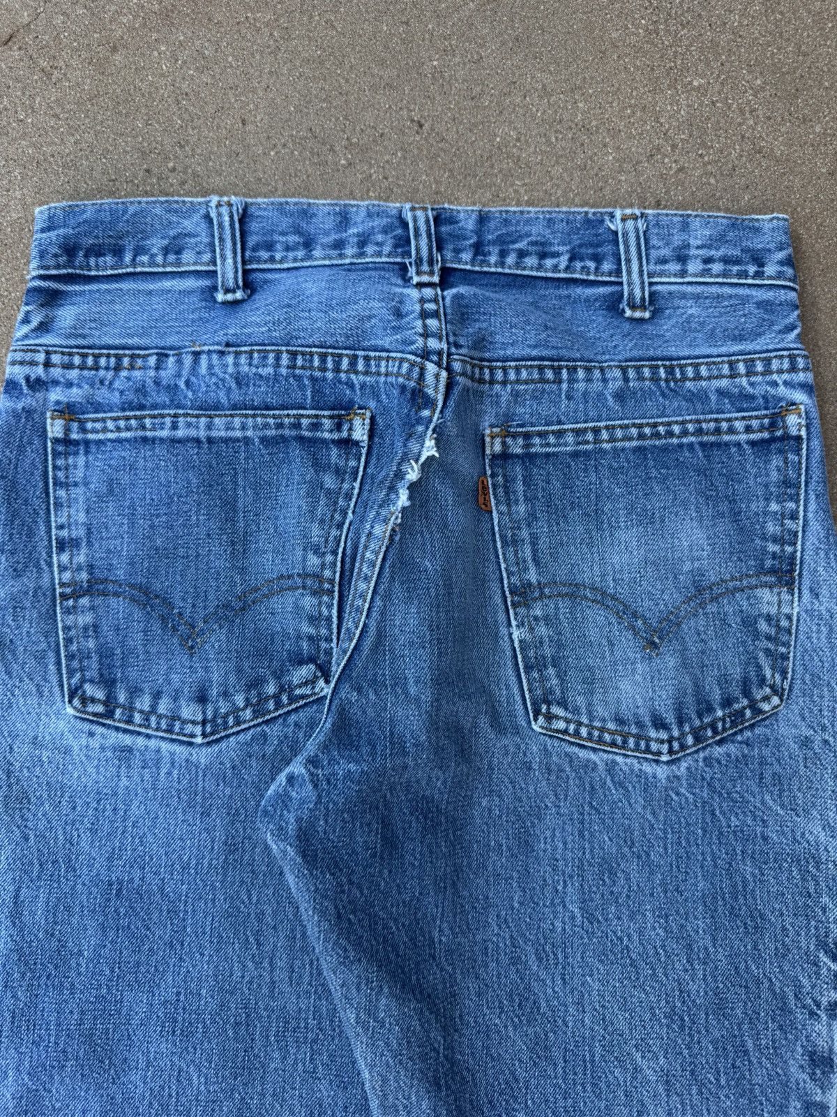 Levi's Vtg 70’s Levi’s 646 Orange Tab Bellbottom Flare Jeans 31x28 Size US 31 - 6 Thumbnail