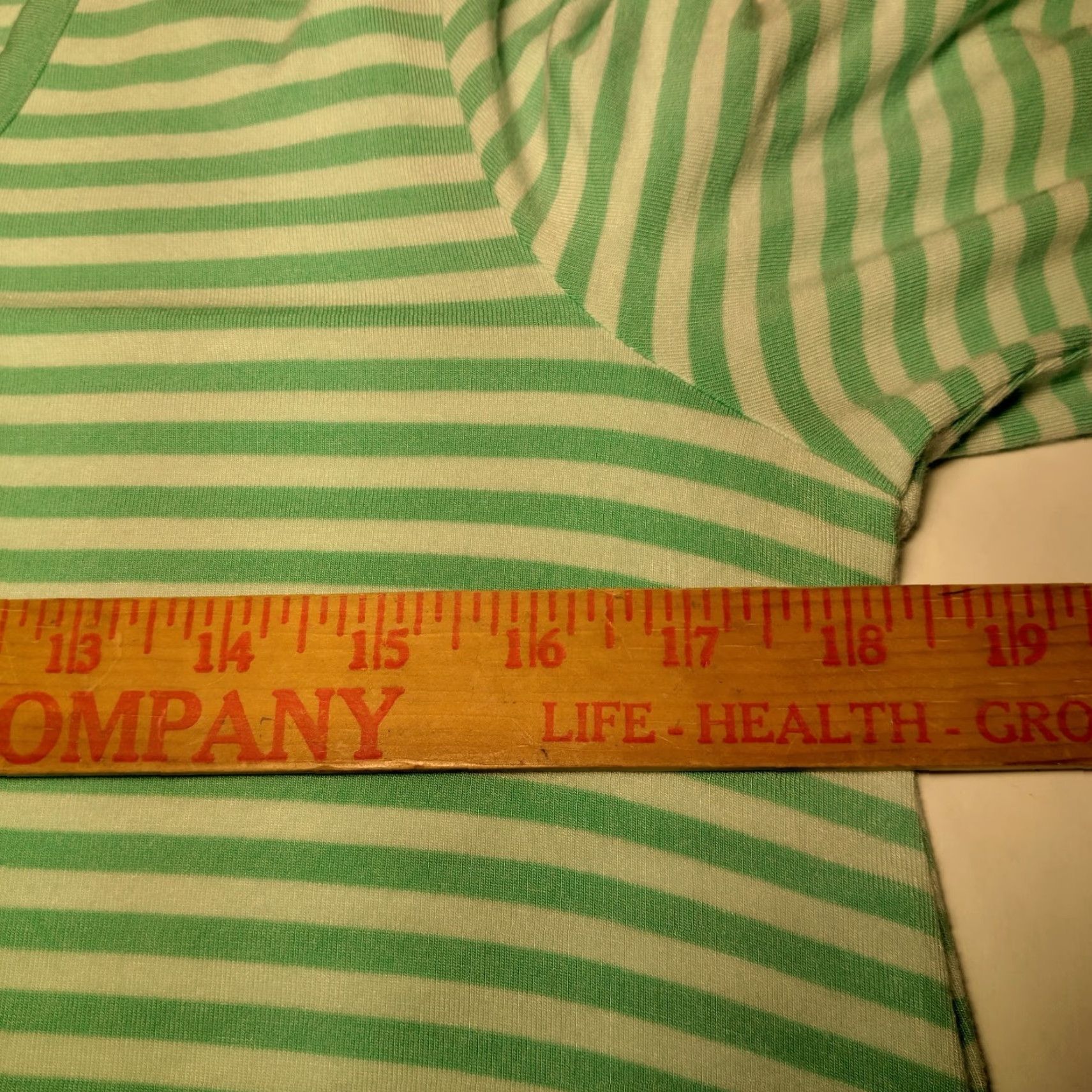 Vintage MATILDA JANE Comfortable Green Striped Peplum Tunic Shirt S Long Sleeve Ruffle Womens Size S / US 4 / IT 40 - 5 Thumbnail