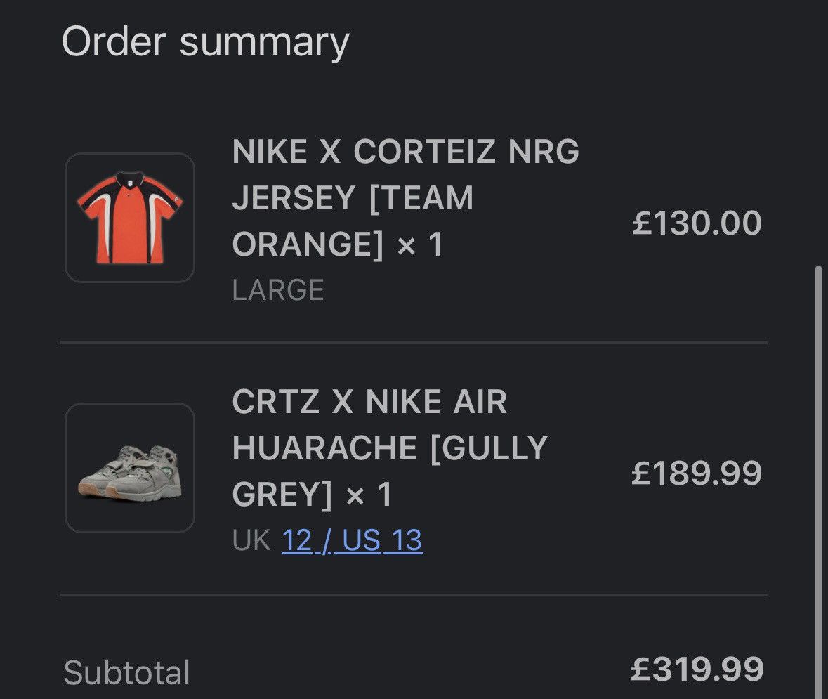 Corteiz × Nike Nike Corteiz NRG Jersey Large Orange PREORDER