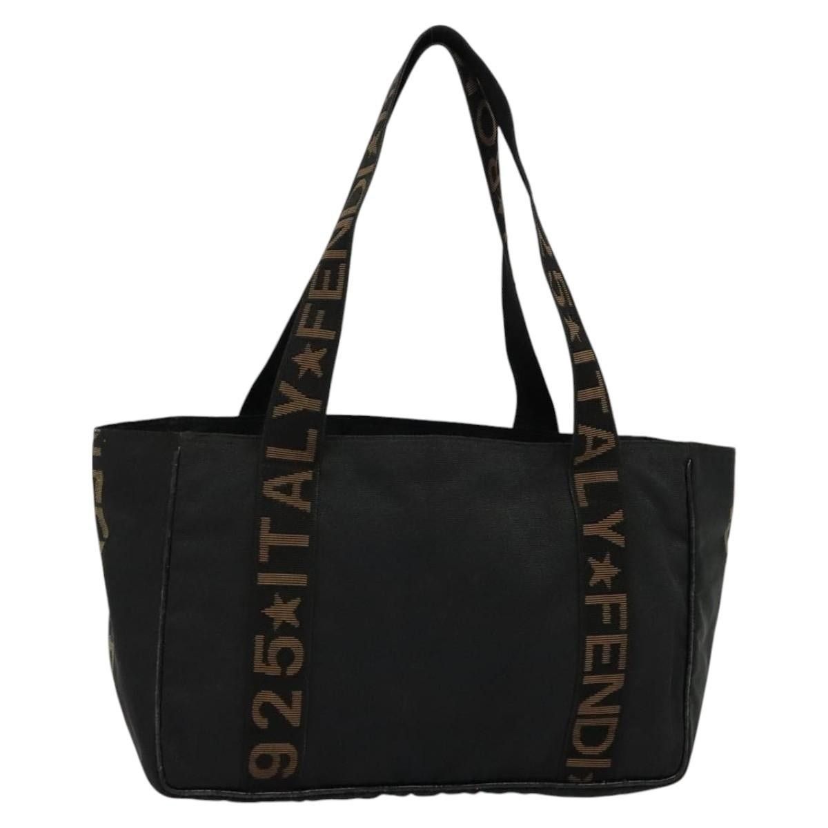 Fendi Tote Bag Canvas Black, Women's