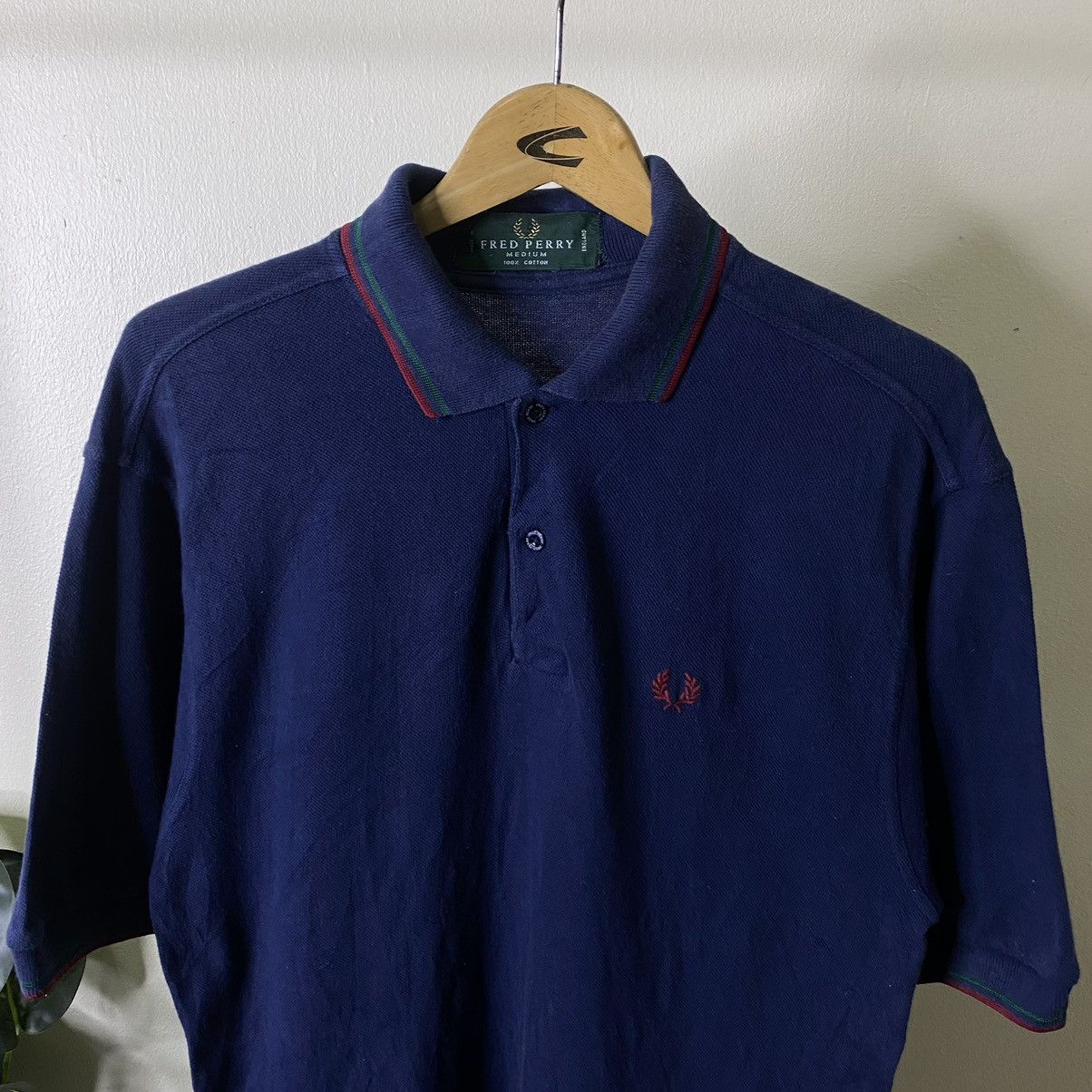 Fred Perry Vintage Fred Perry Twin Tipped Polo Tee Made in England Size US L / EU 52-54 / 3 - 2 Thumbnail
