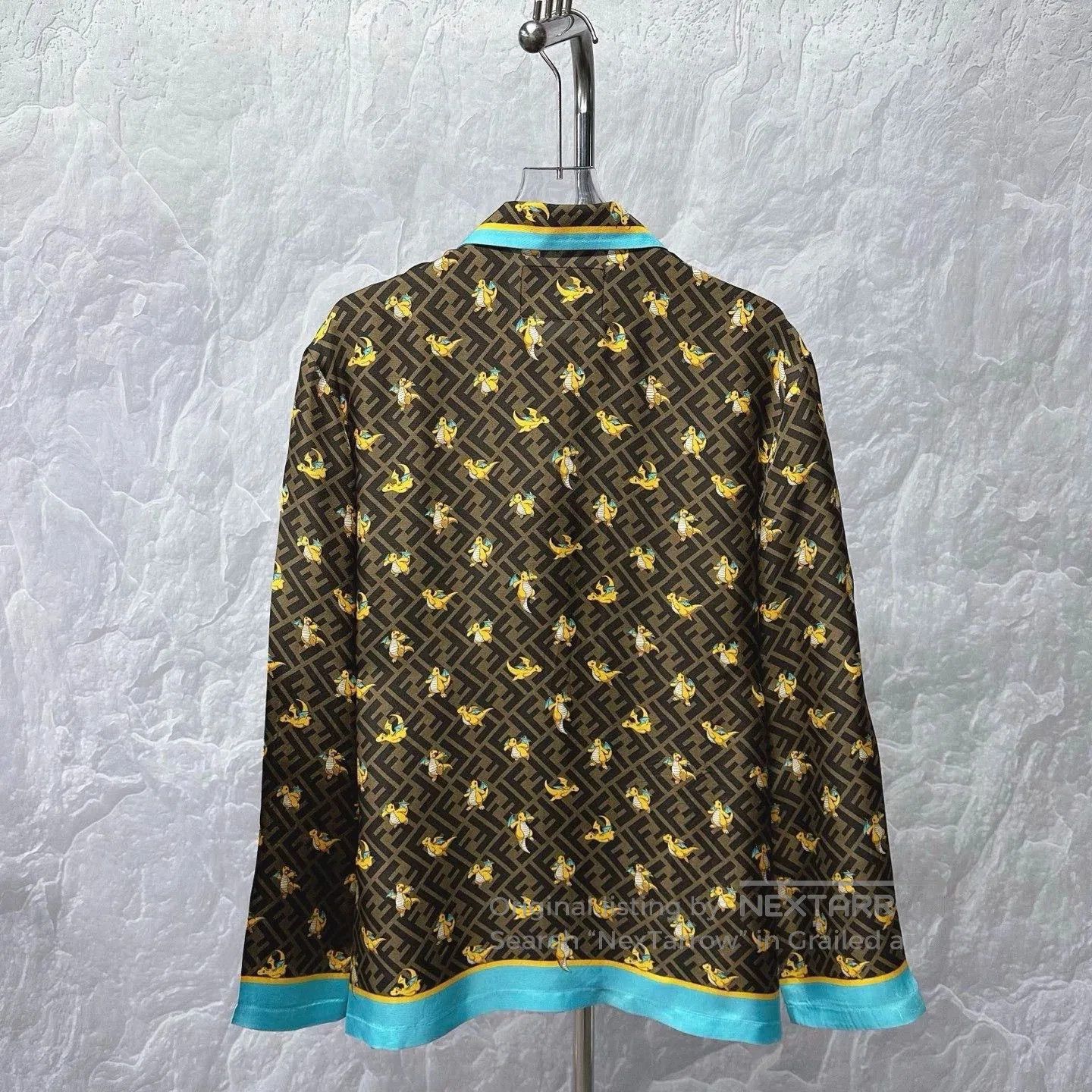 Fendi fendi x pokémon silk shirt with dragon print. Size US M / EU 48-50 / 2 - 2 Thumbnail